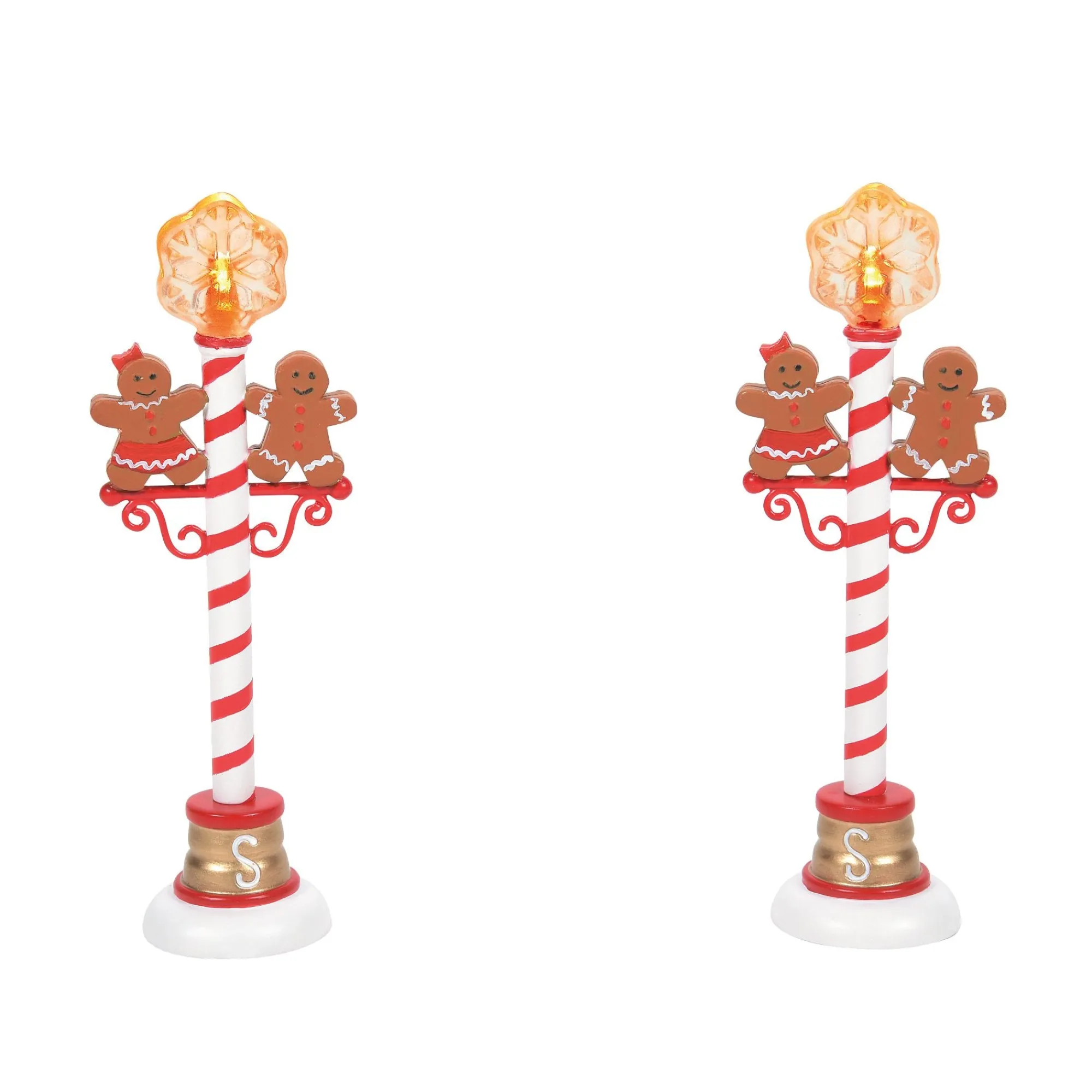 Department 56 Village Parts And Accessories | Gingerbread Street Lights