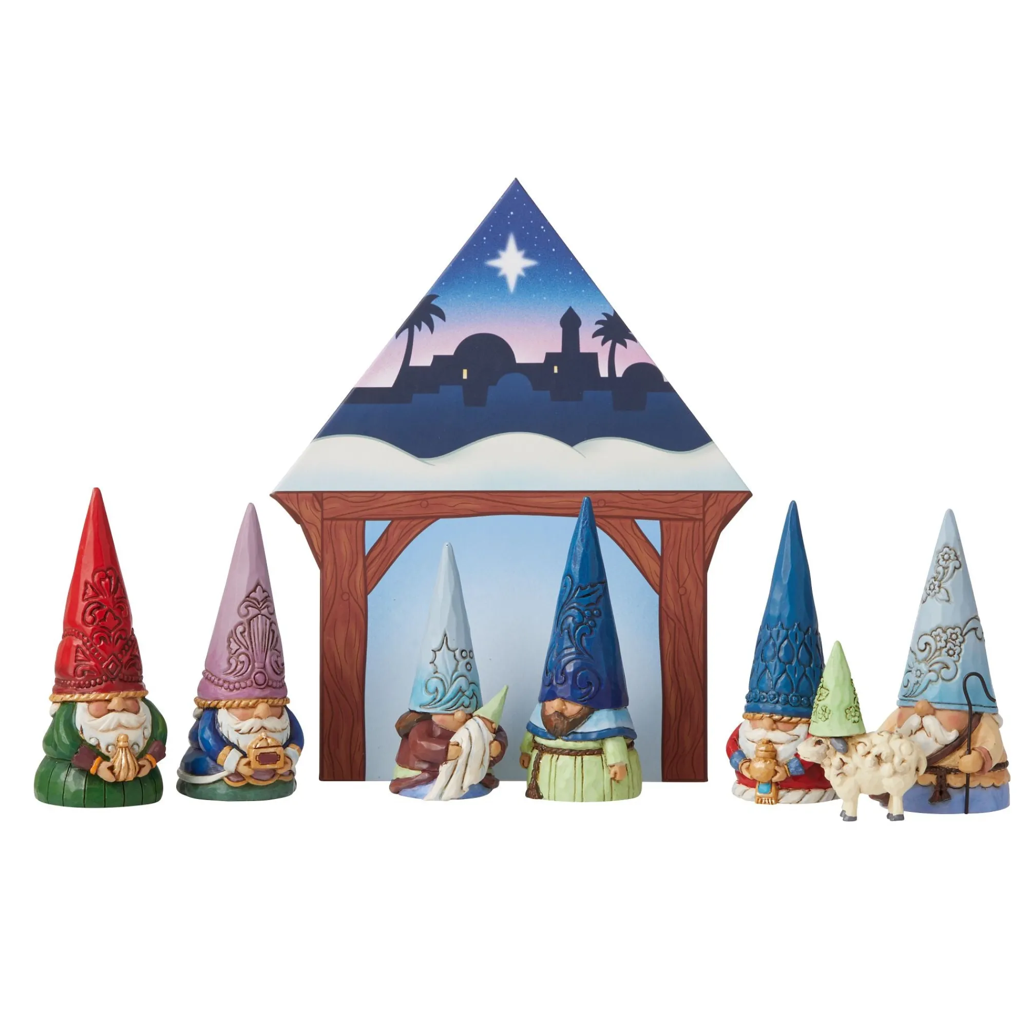 Enesco Gift Figurines | Religious | Gnome Christmas Pageant 8PcSet