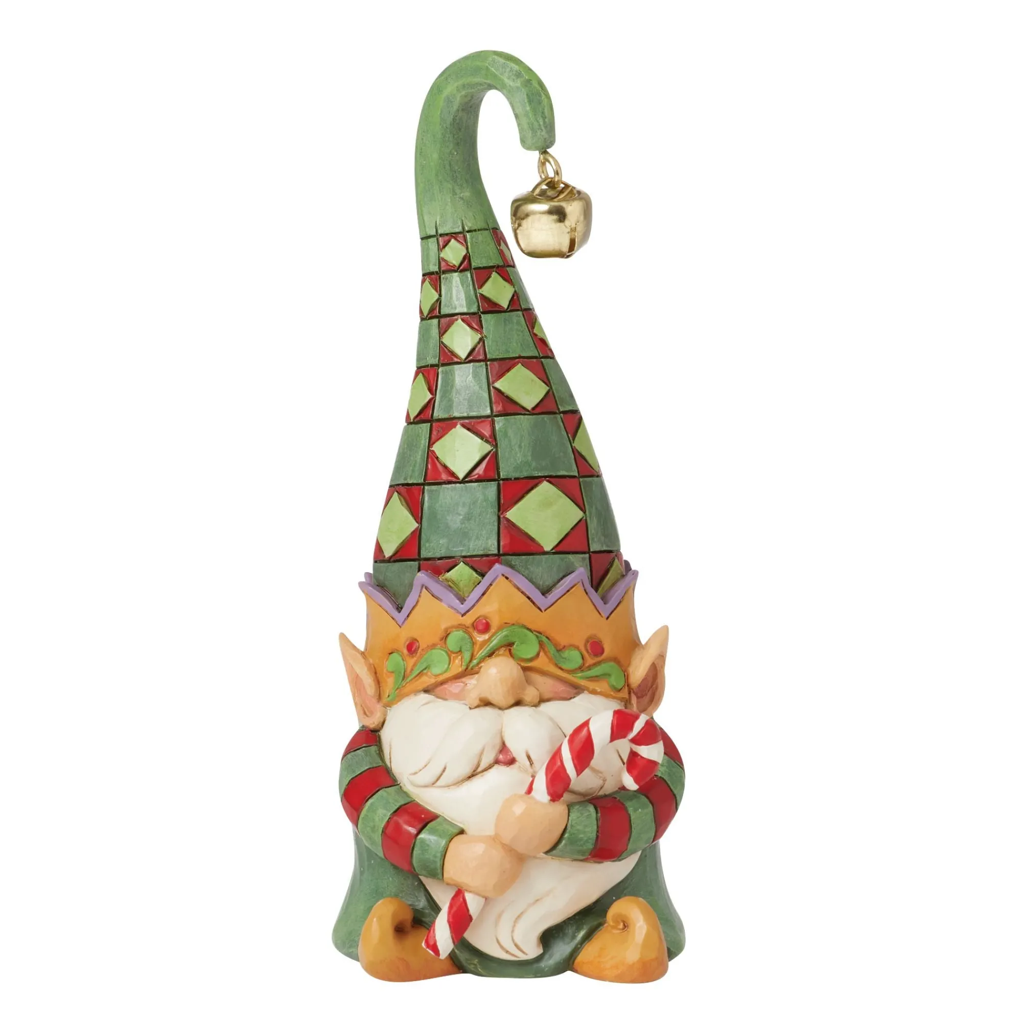 Enesco Gift Figurines | Gnome Elf Hold Candy Cane Fig