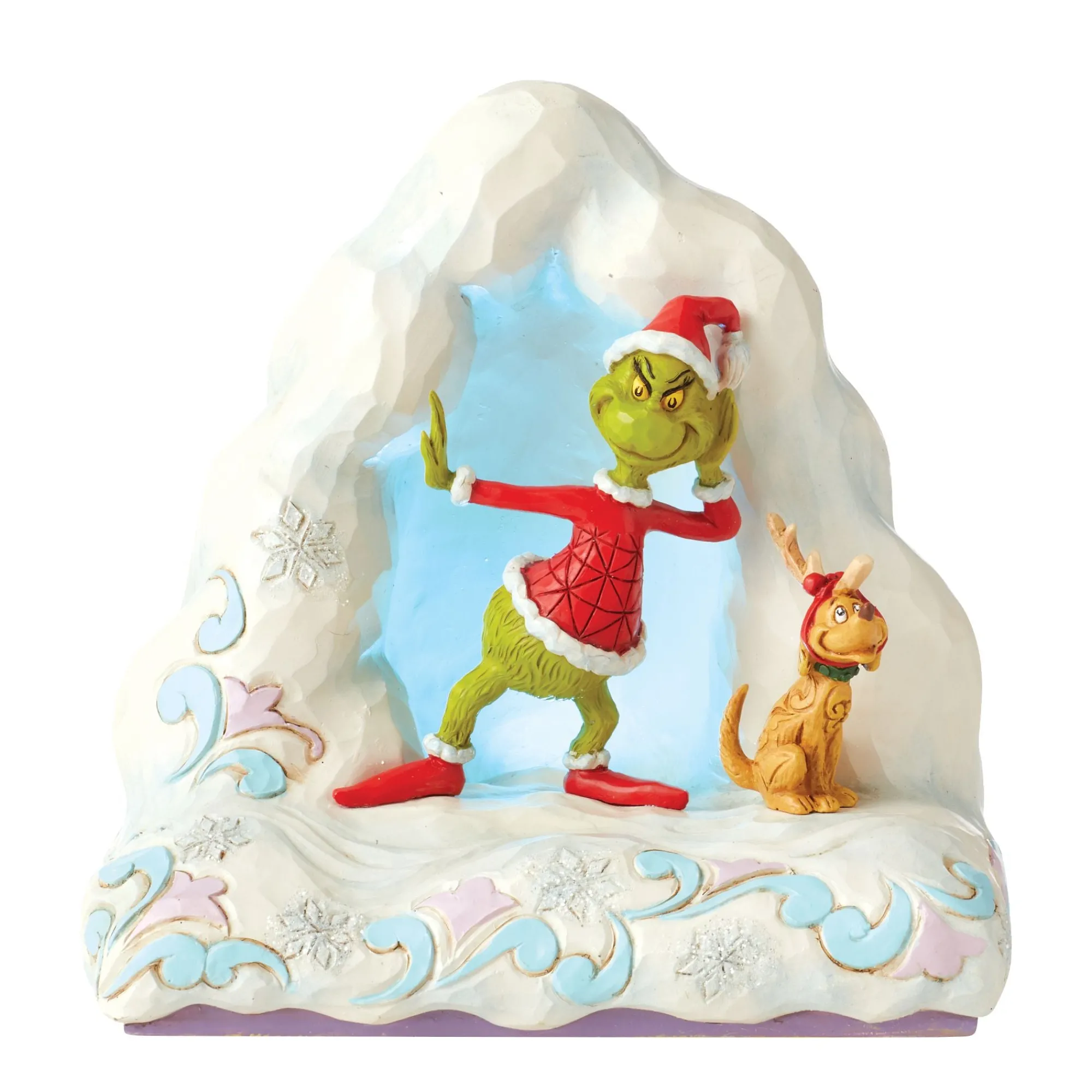 Enesco Gift Figurines | Grinch and Maxon Snow Mound