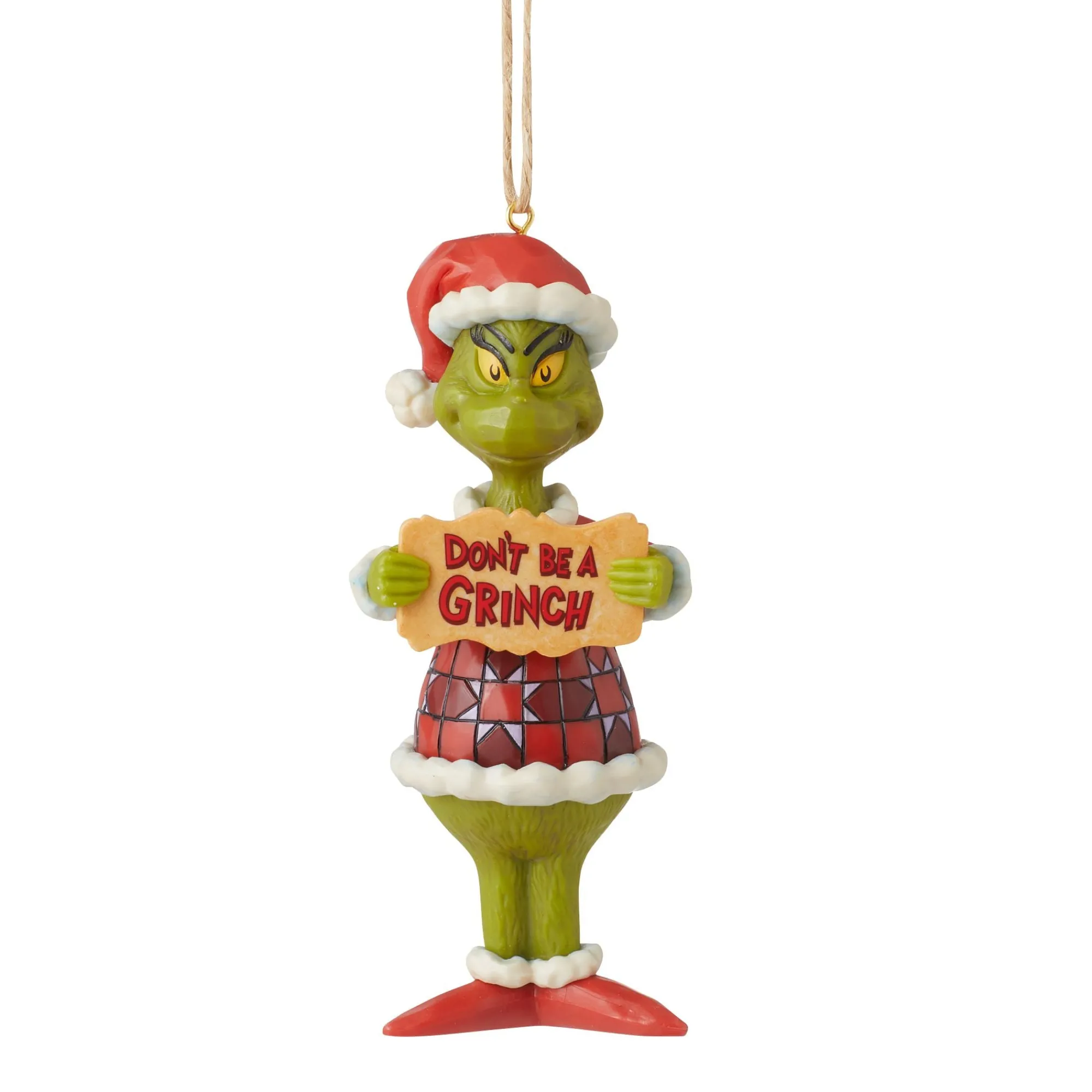 Enesco Gift Ornaments | Grinch Don't Be Grinch PVC Orn