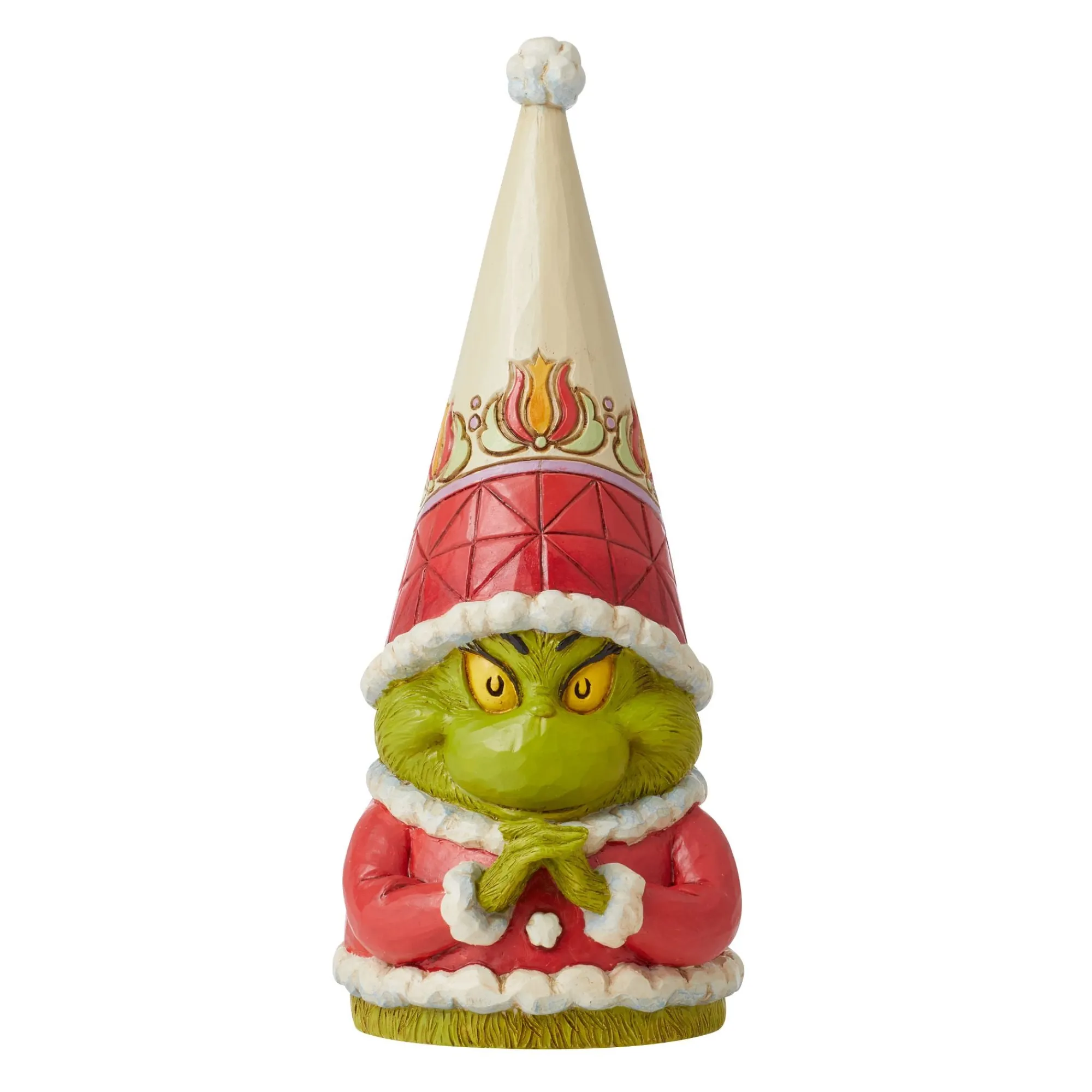 Enesco Gift Figurines | Santas | Grinch Gnome Clenched Hands