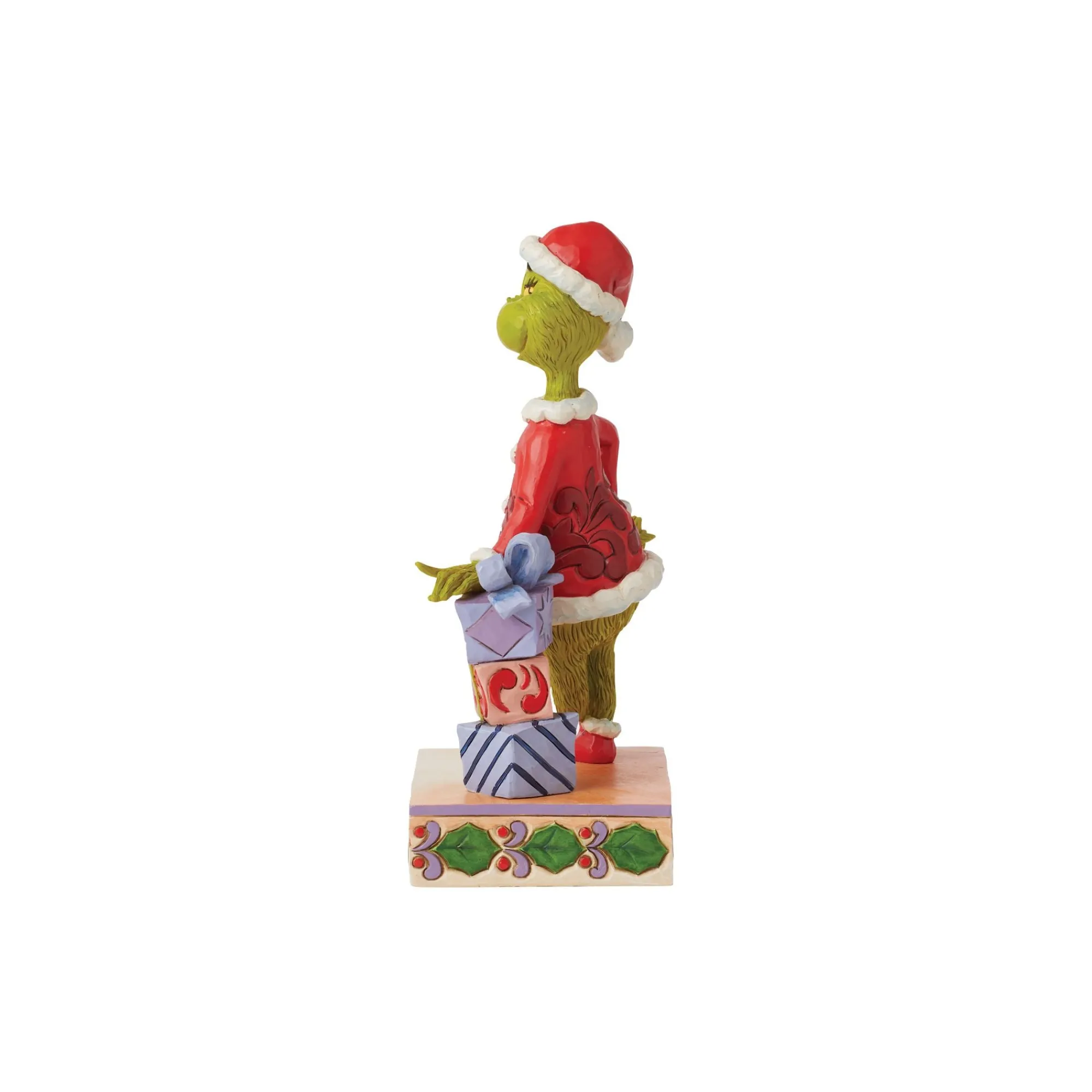 Enesco Gift Figurines | Grinch Leaning on Gifts