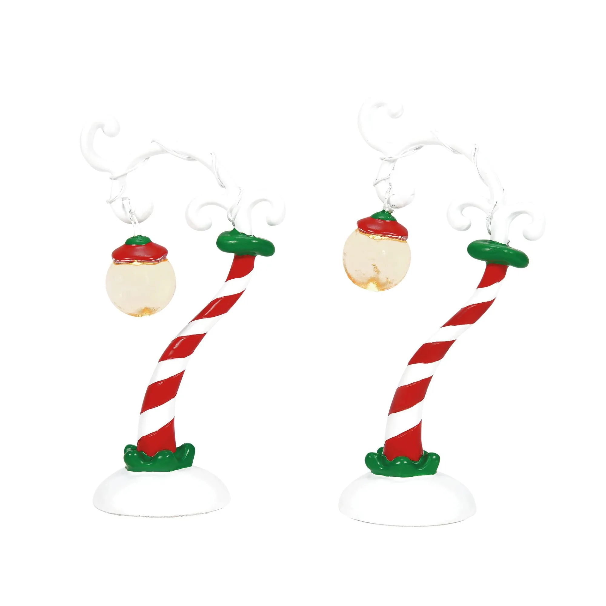 Department 56 Village Parts And Accessories | Grinch Streetlights, st/2