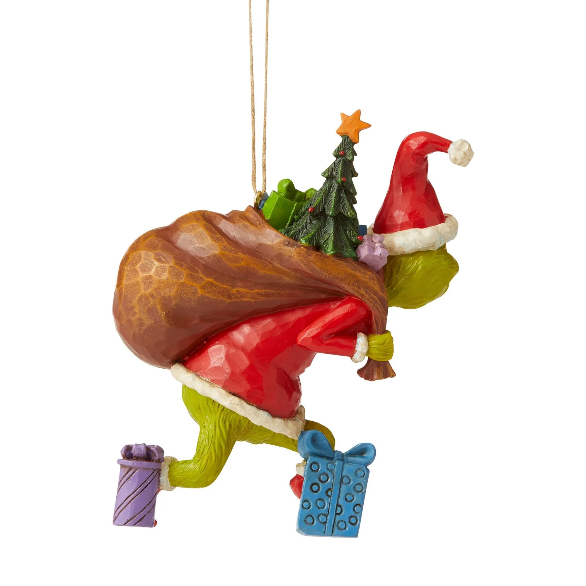 Enesco Gift Ornaments | Santas | Grinch Tiptoeing Ornament