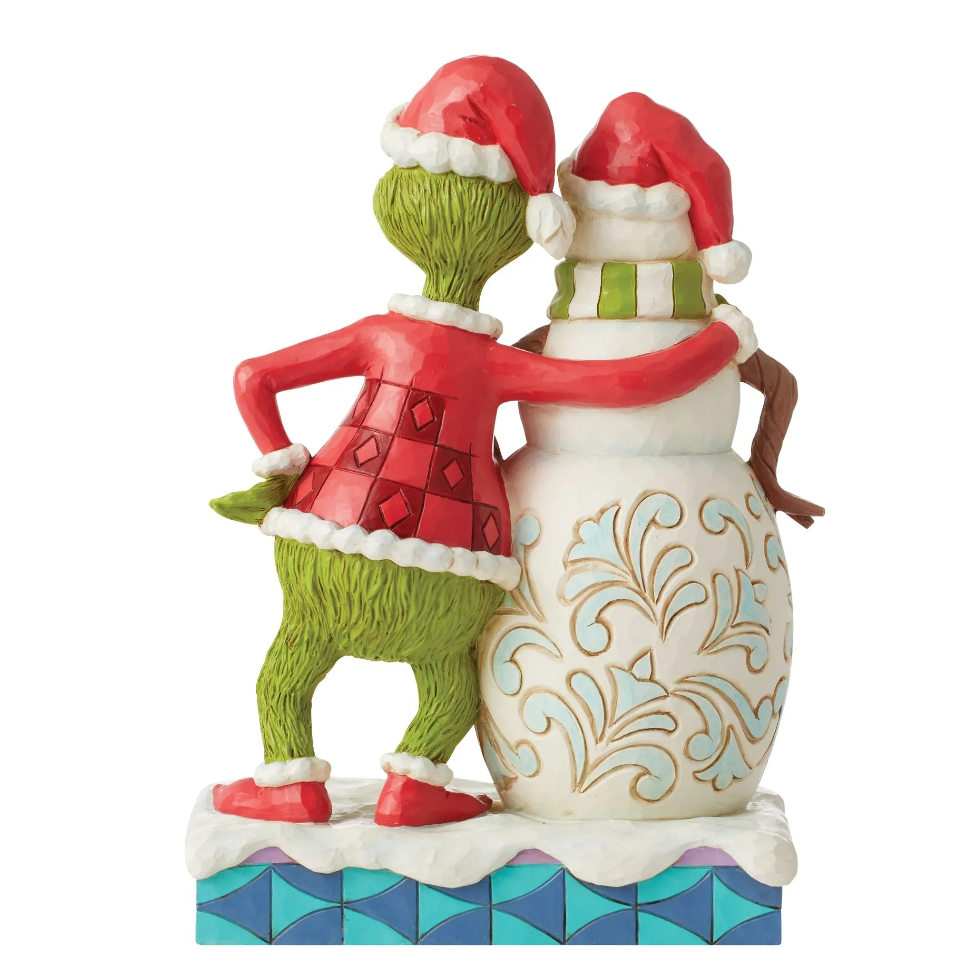 Enesco Gift Figurines | Snowman | Grinch with Grinchy Snowman