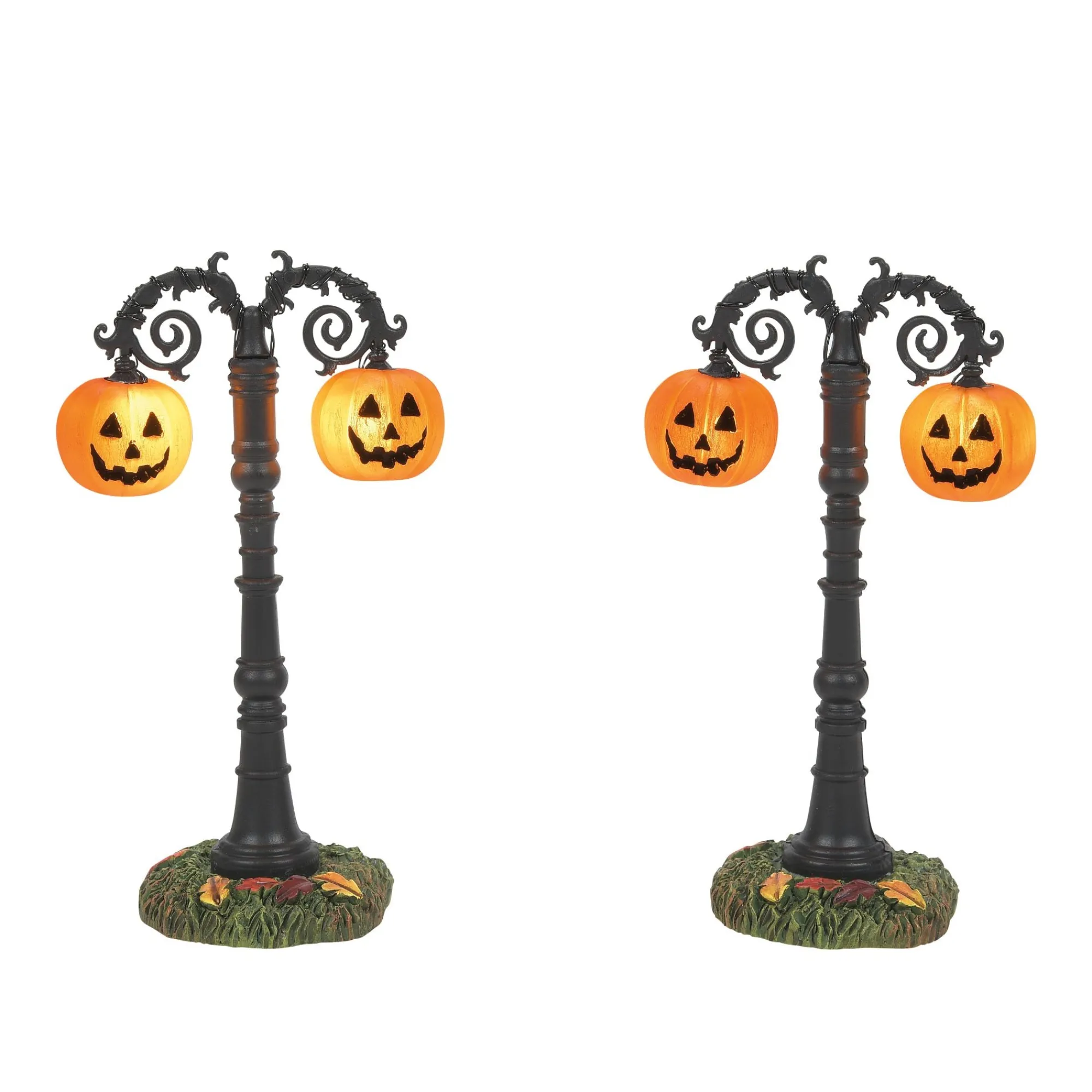 Department 56 Village Parts And Accessories | Hallows Eve Lit Street Lamps