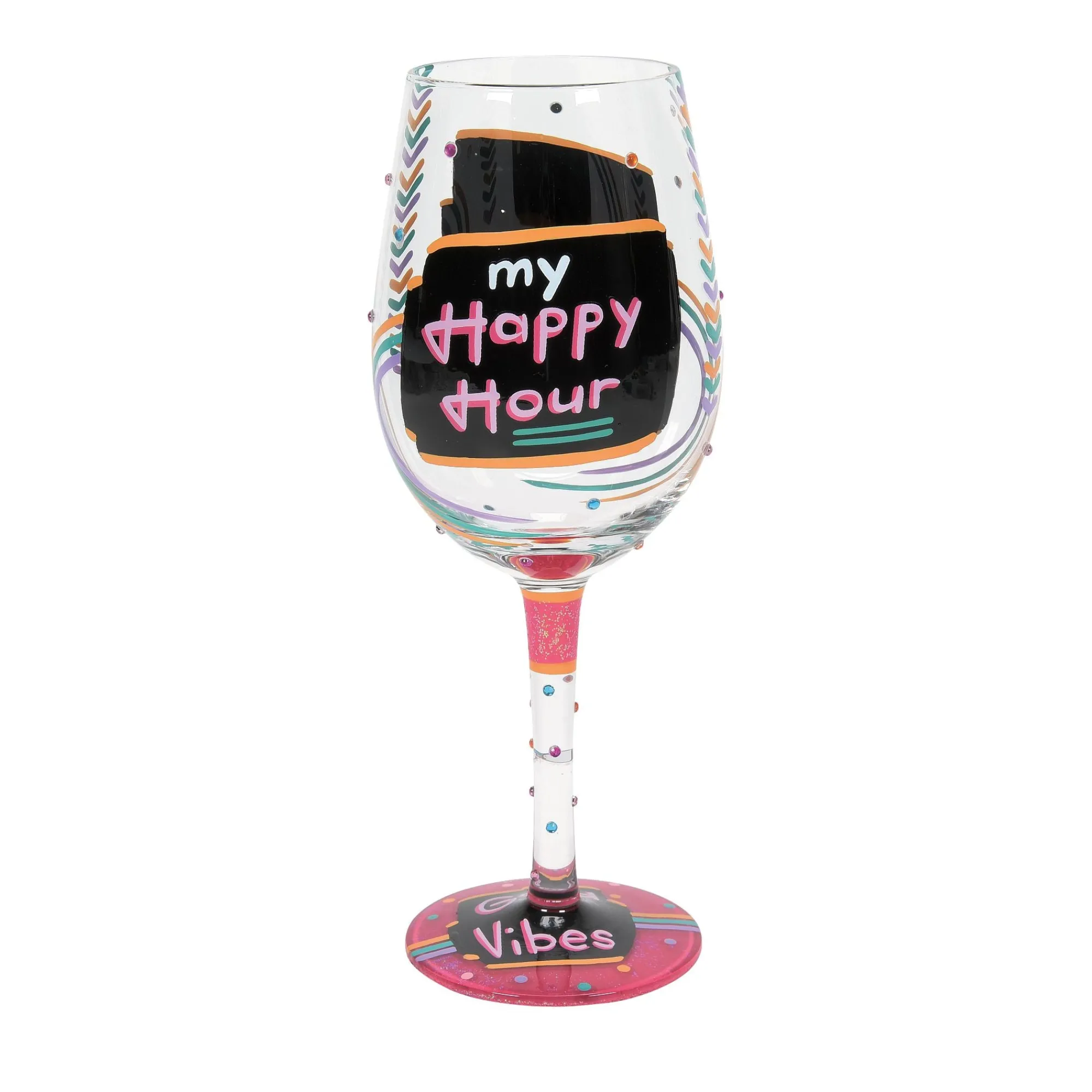 Enesco Gift Drinkware | Happy Hour Wine Glass