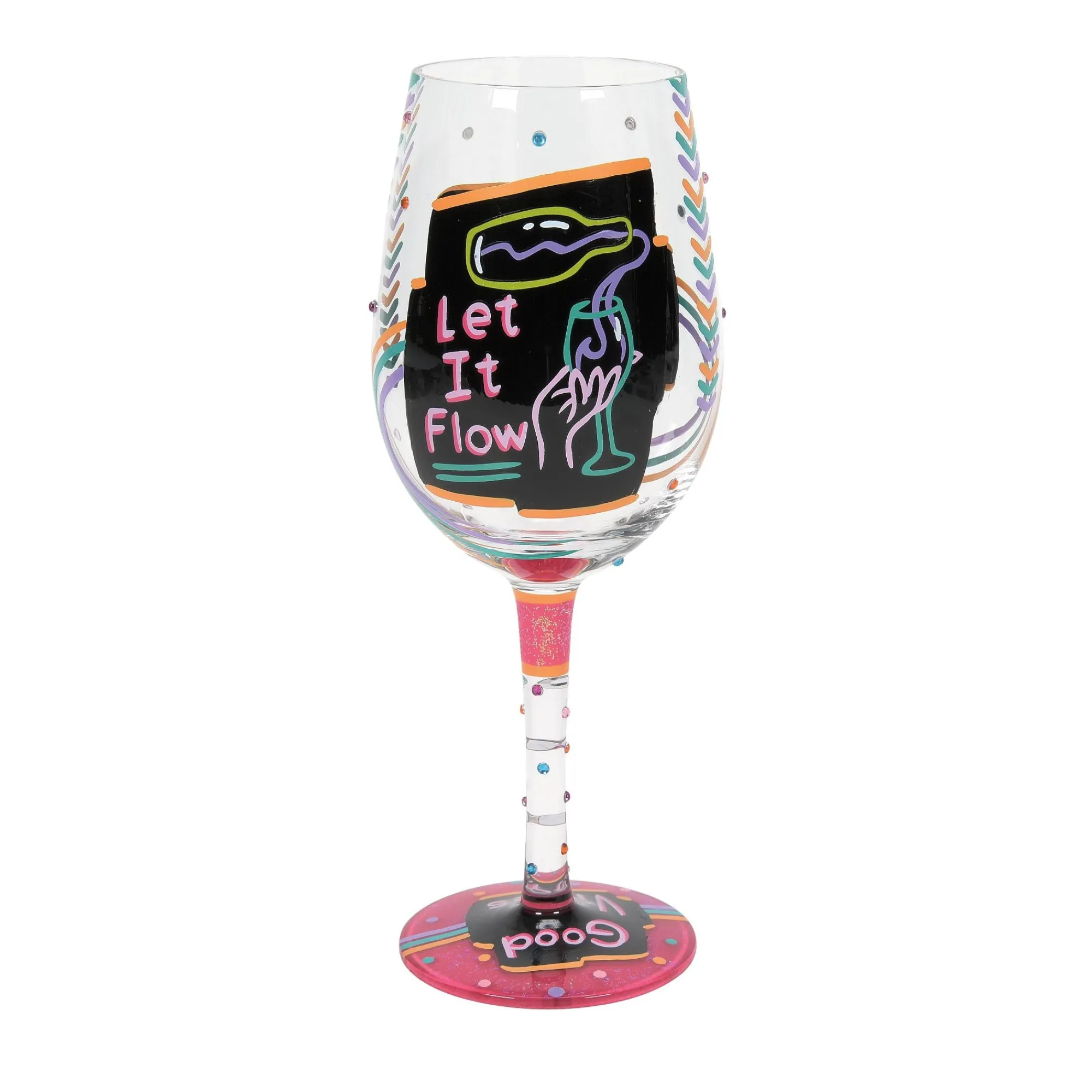 Enesco Gift Drinkware | Happy Hour Wine Glass