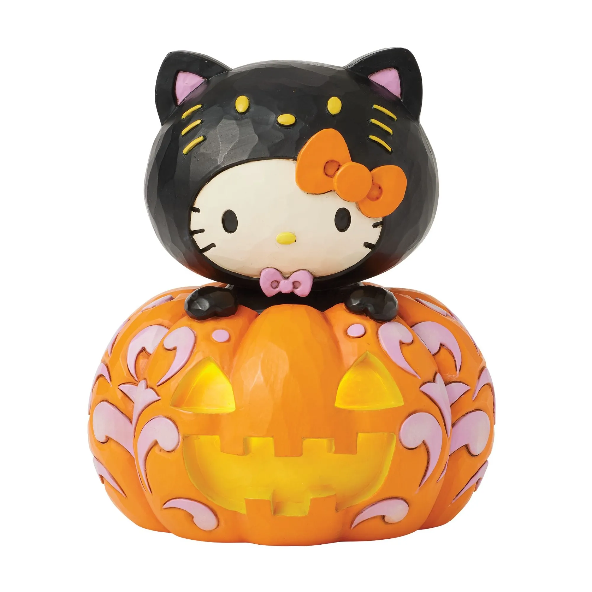 Enesco Gift Figurines | Hello Kitty Black Cat Pumpkin