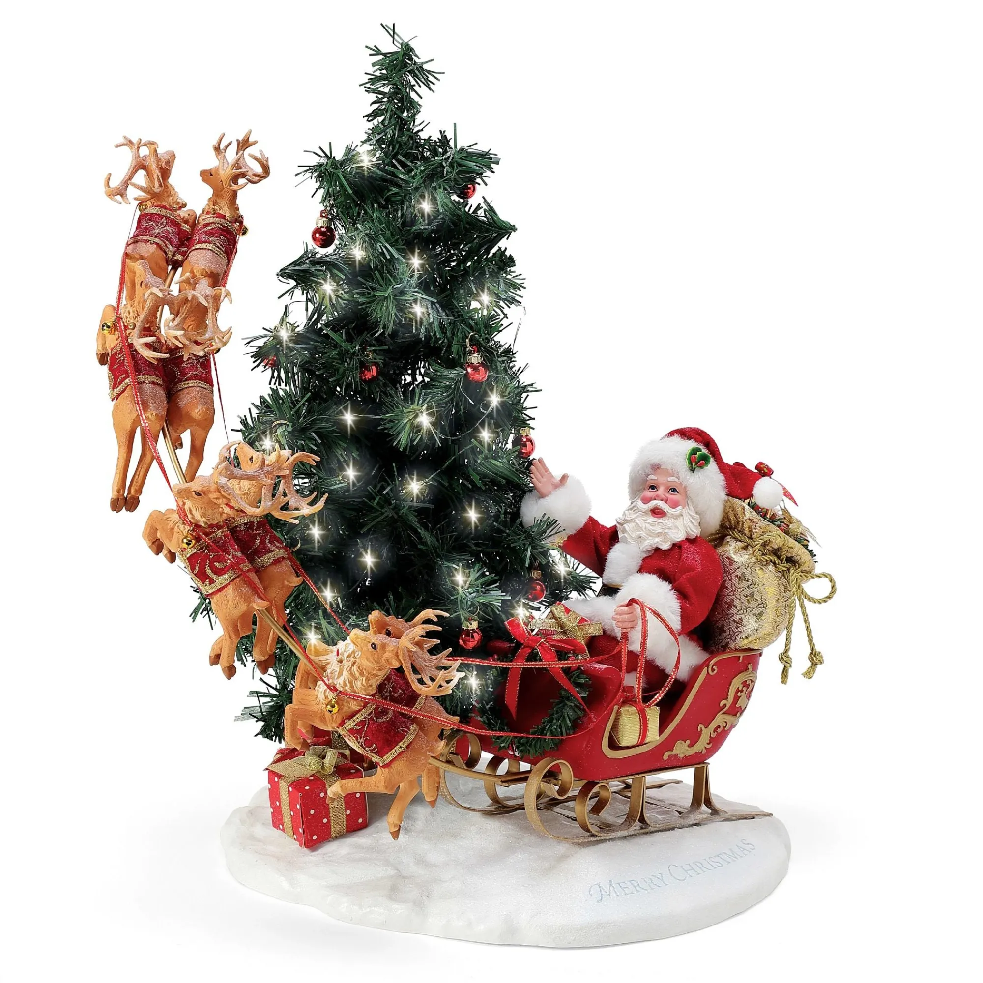 Department 56 Figurines | Santas | Here Comes Santa Claus