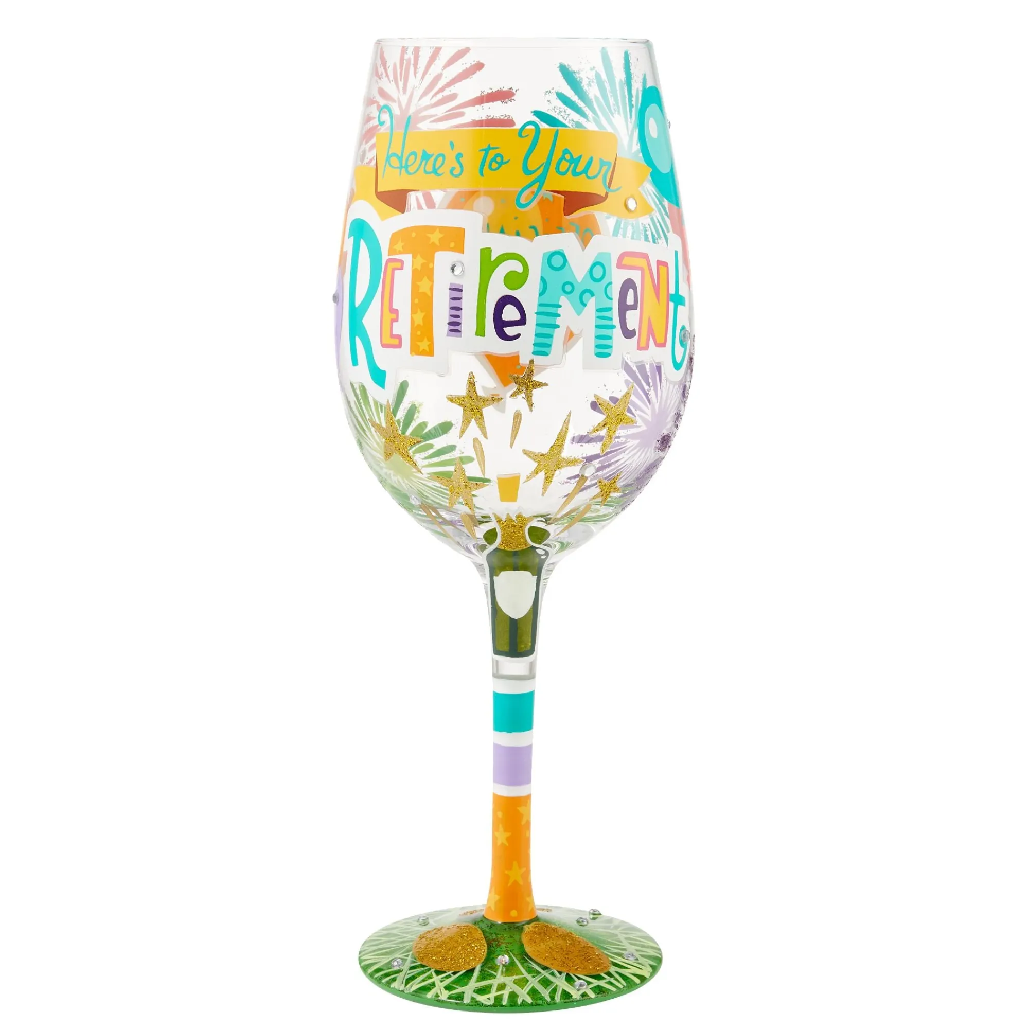 Enesco Gift Drinkware | Here's to Your Retirement Wine