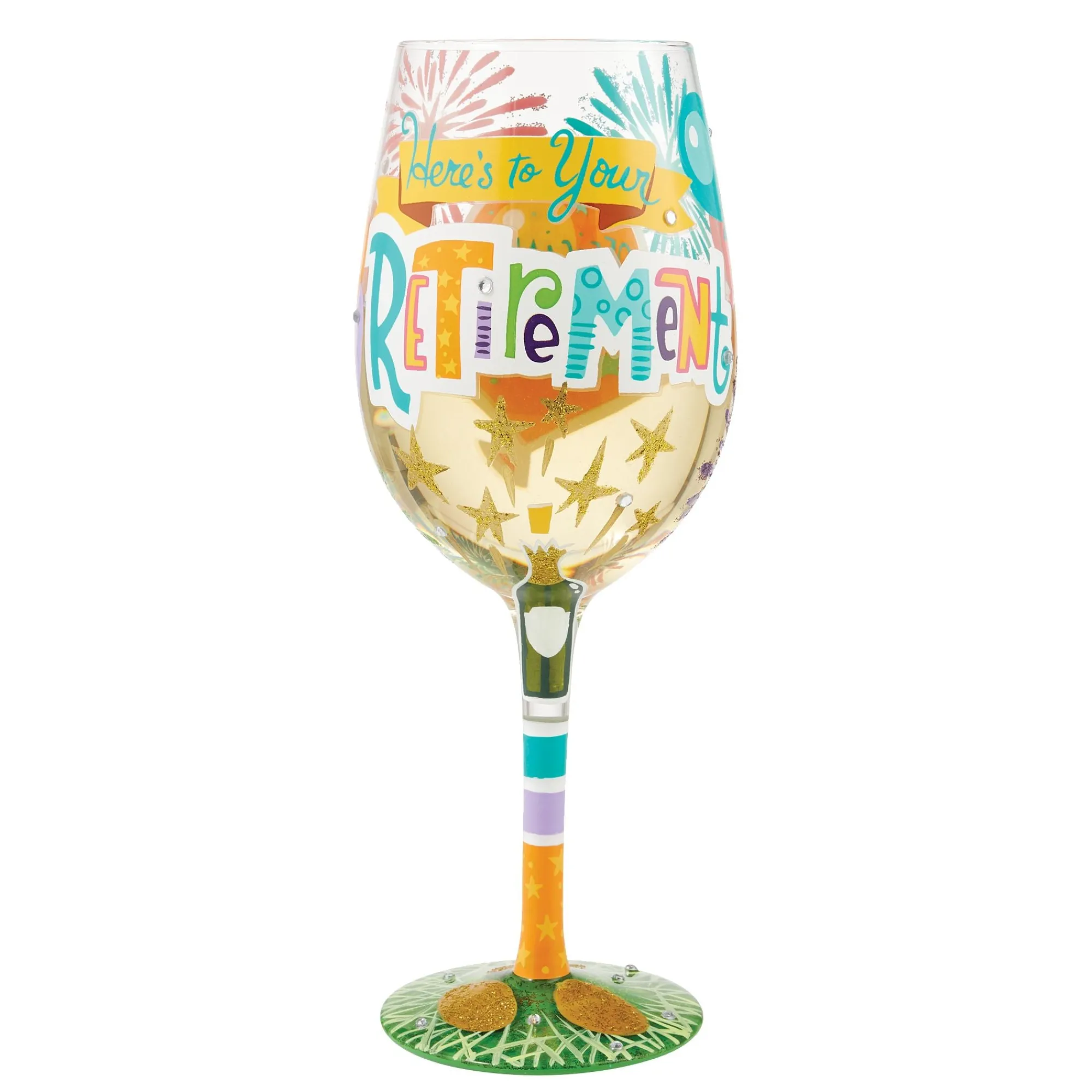 Enesco Gift Drinkware | Here's to Your Retirement Wine