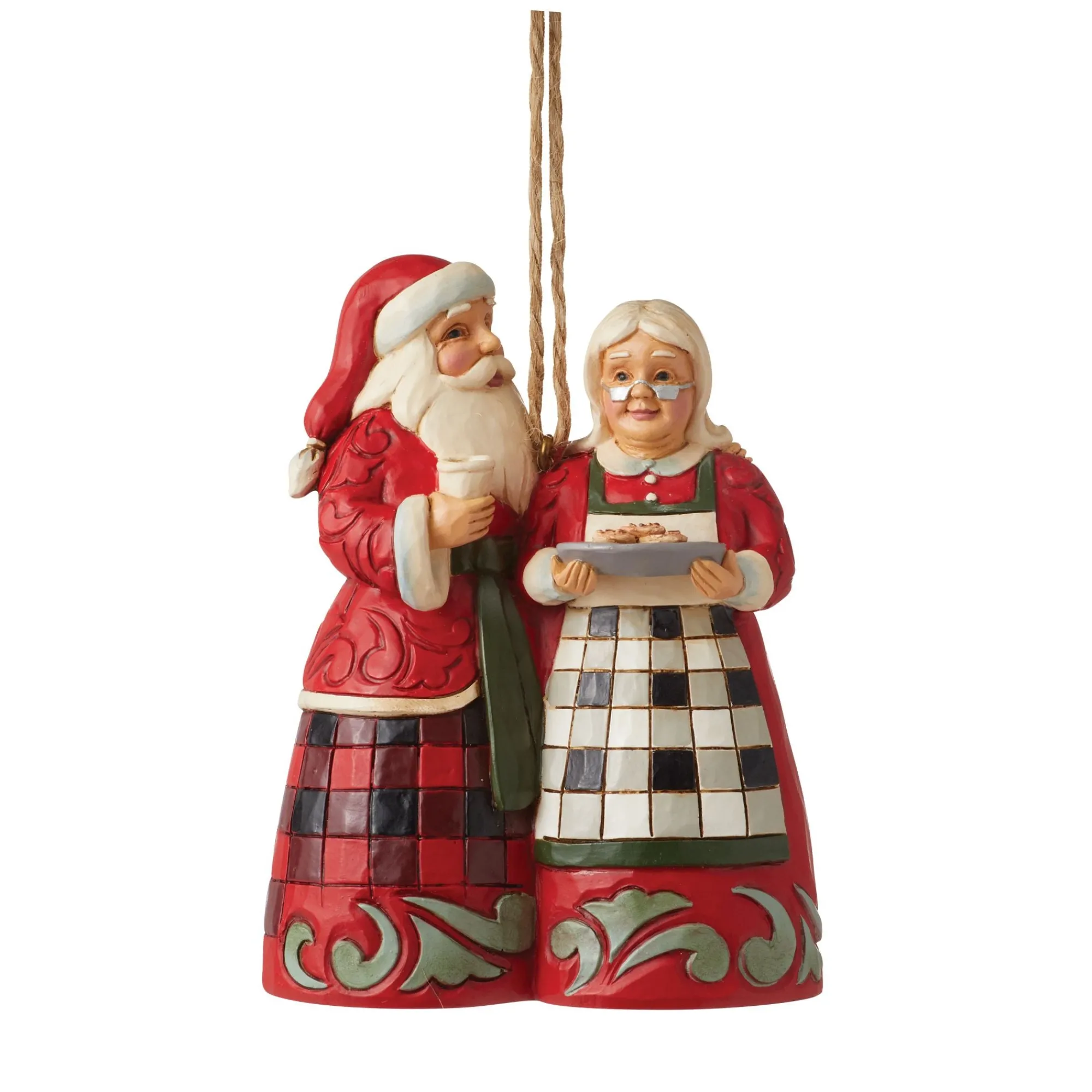 Enesco Gift Ornaments | Santas | HG Santa & Mrs. Claus Ornament