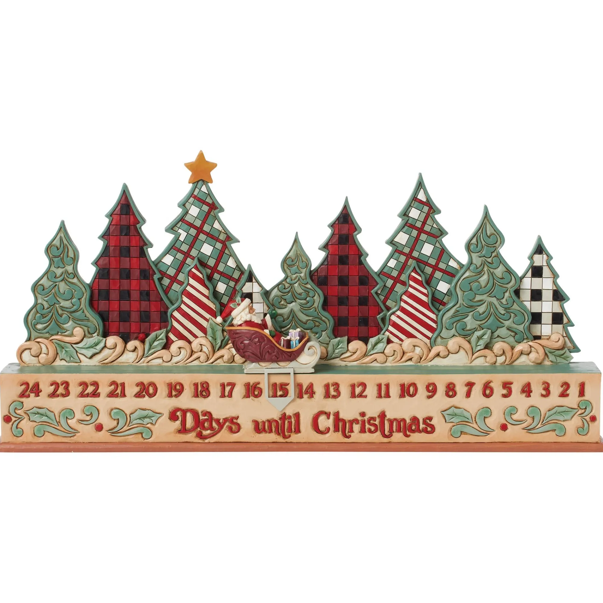 Enesco Gift Santas | Hghlnd Glen Countdown Calendar