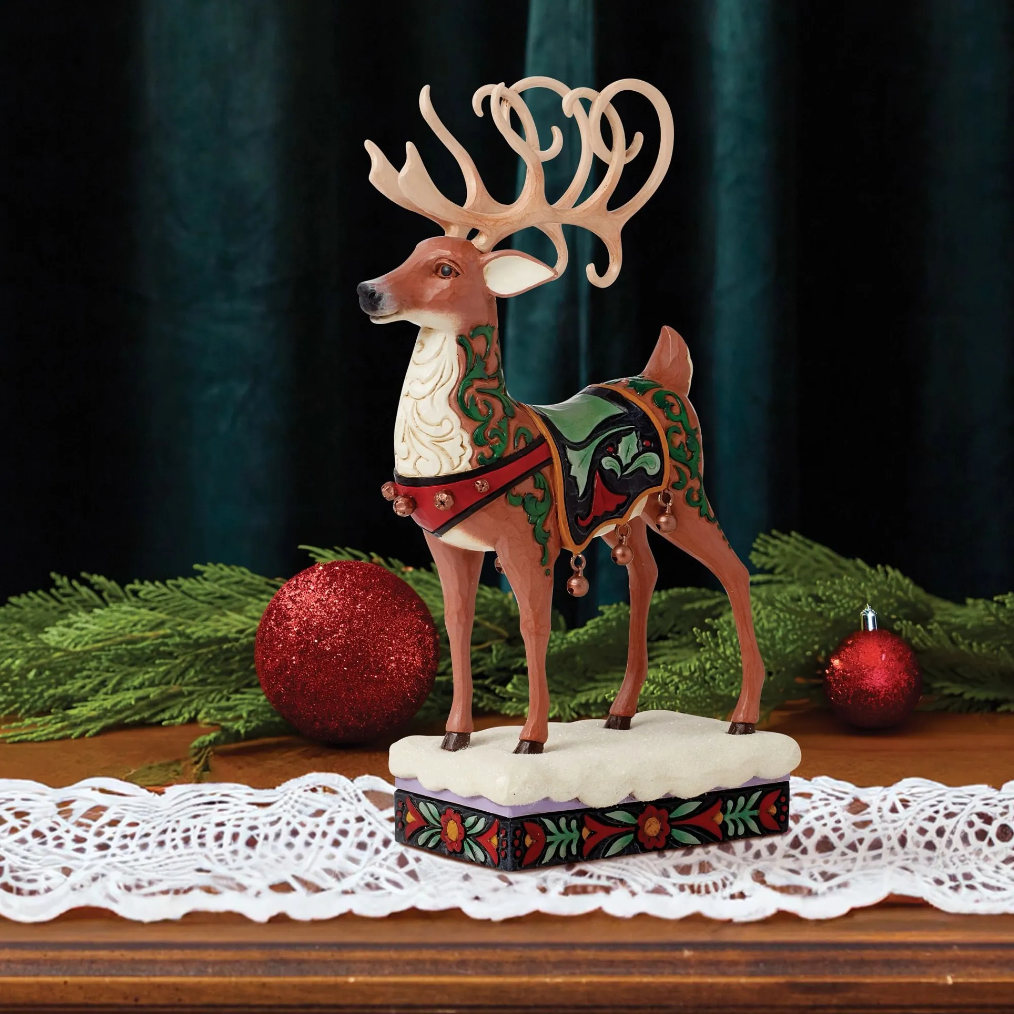 Enesco Gift Figurines | Holiday Manor Reindeer Fig