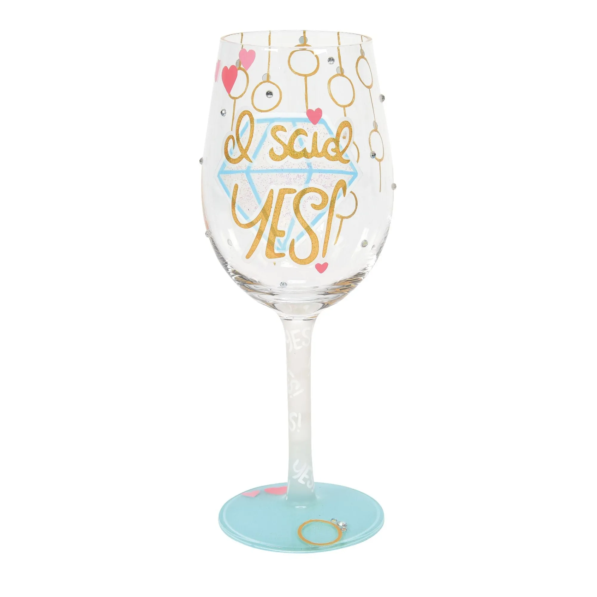 Enesco Gift Drinkware | I Said Yes Wine Glass