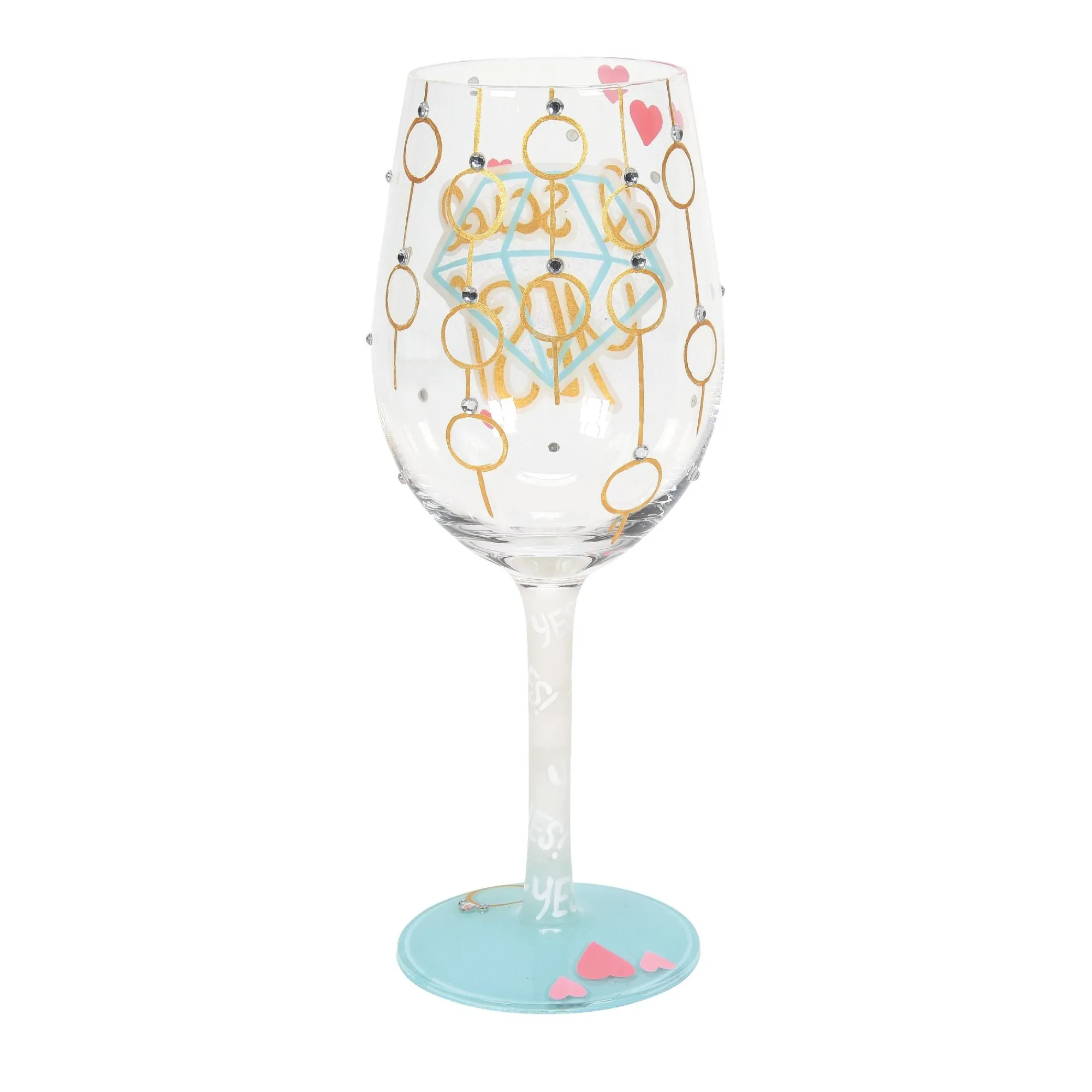 Enesco Gift Drinkware | I Said Yes Wine Glass