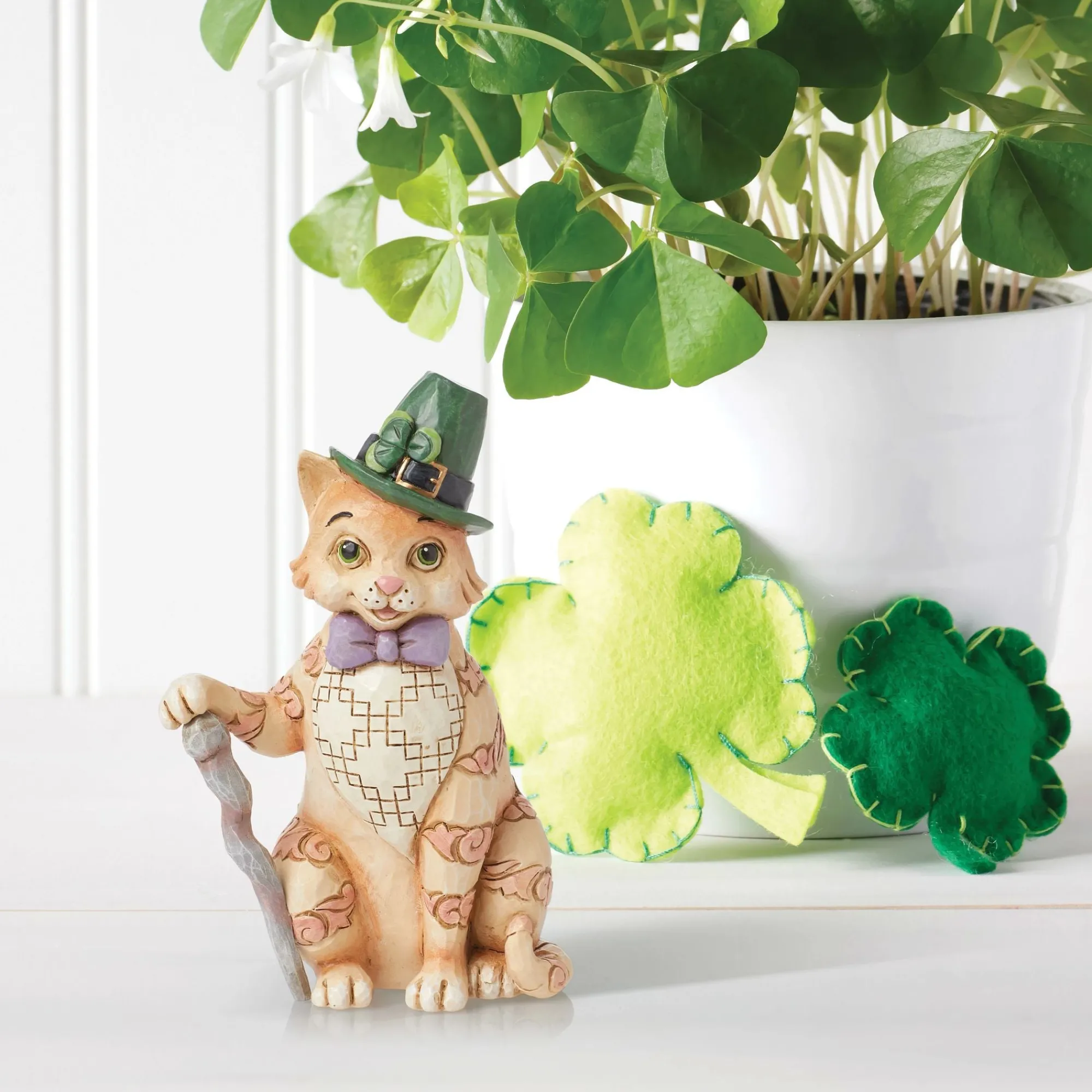 Enesco Gift Figurines | Irish Tabby Cat Figurine