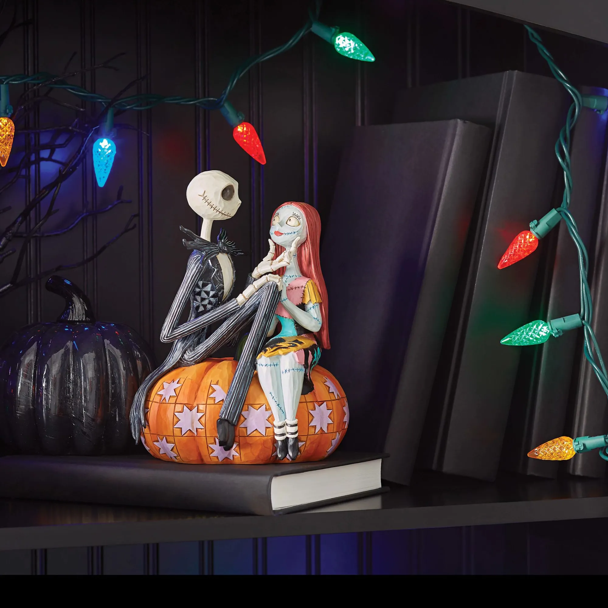 Enesco Gift Figurines | Jack & Sally on Pumpkin