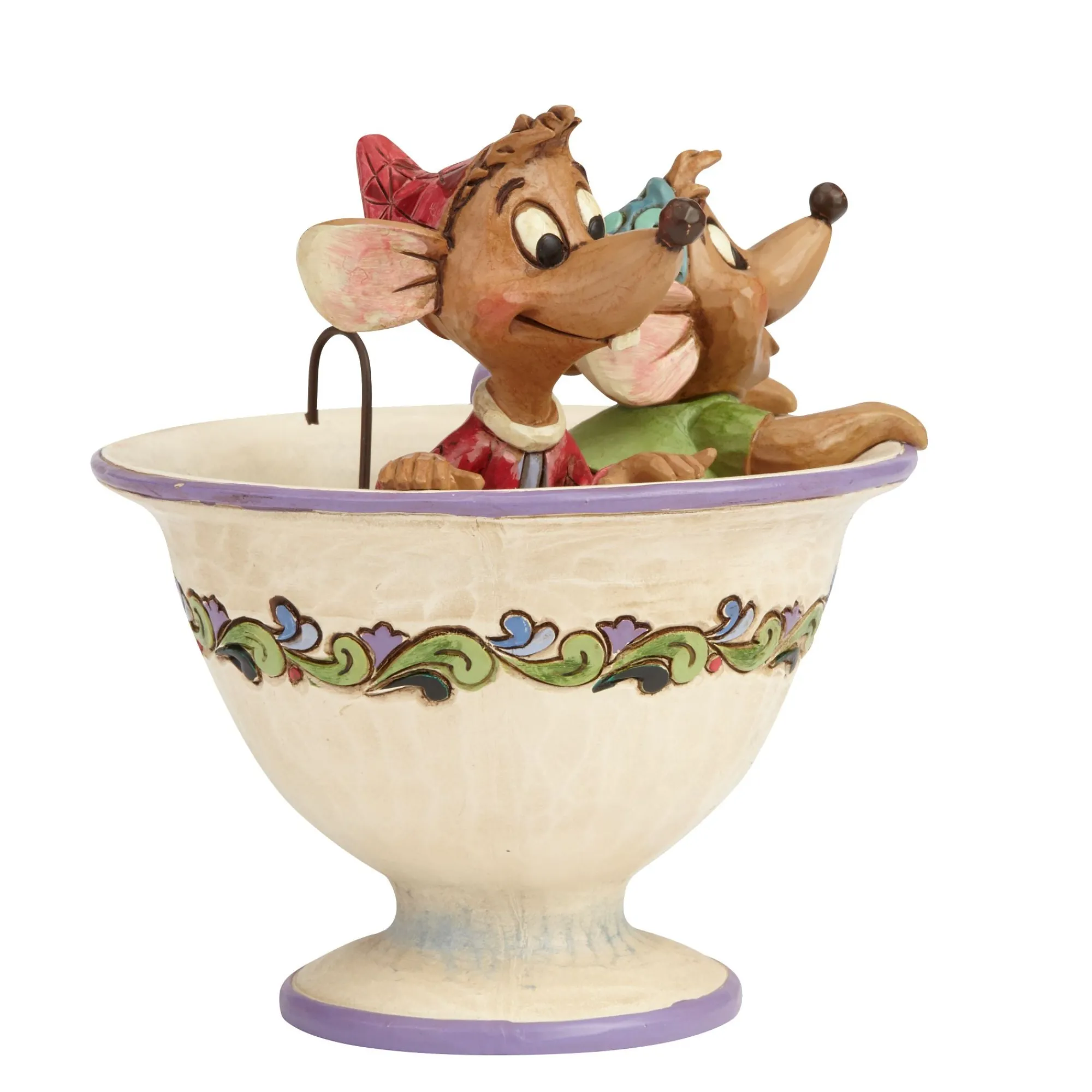 Enesco Gift Figurines | Jaq and Gus in Tea Cup