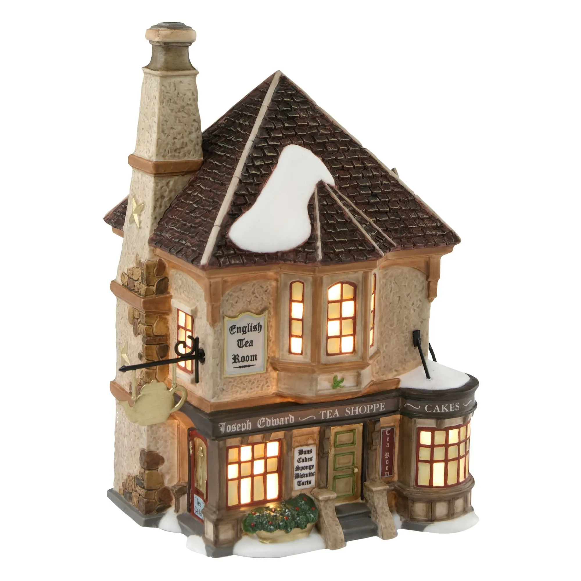 Department 56 Village Lighted Buildings | Joseph Edward Tea Shoppe