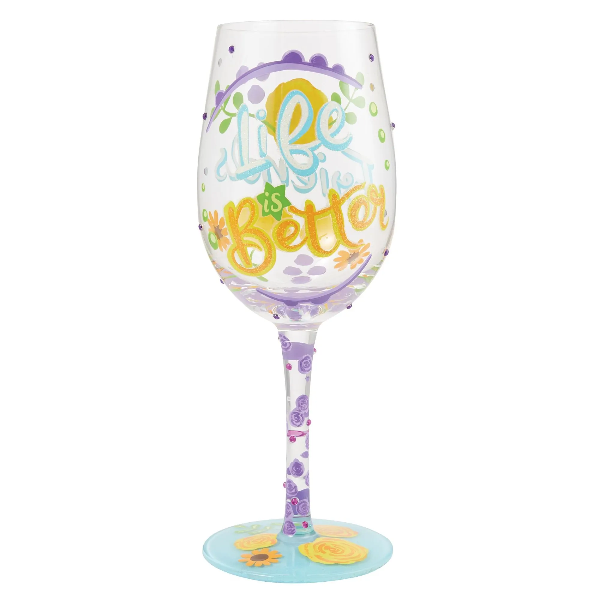 Enesco Gift Drinkware | Life with Friends Wine Glass