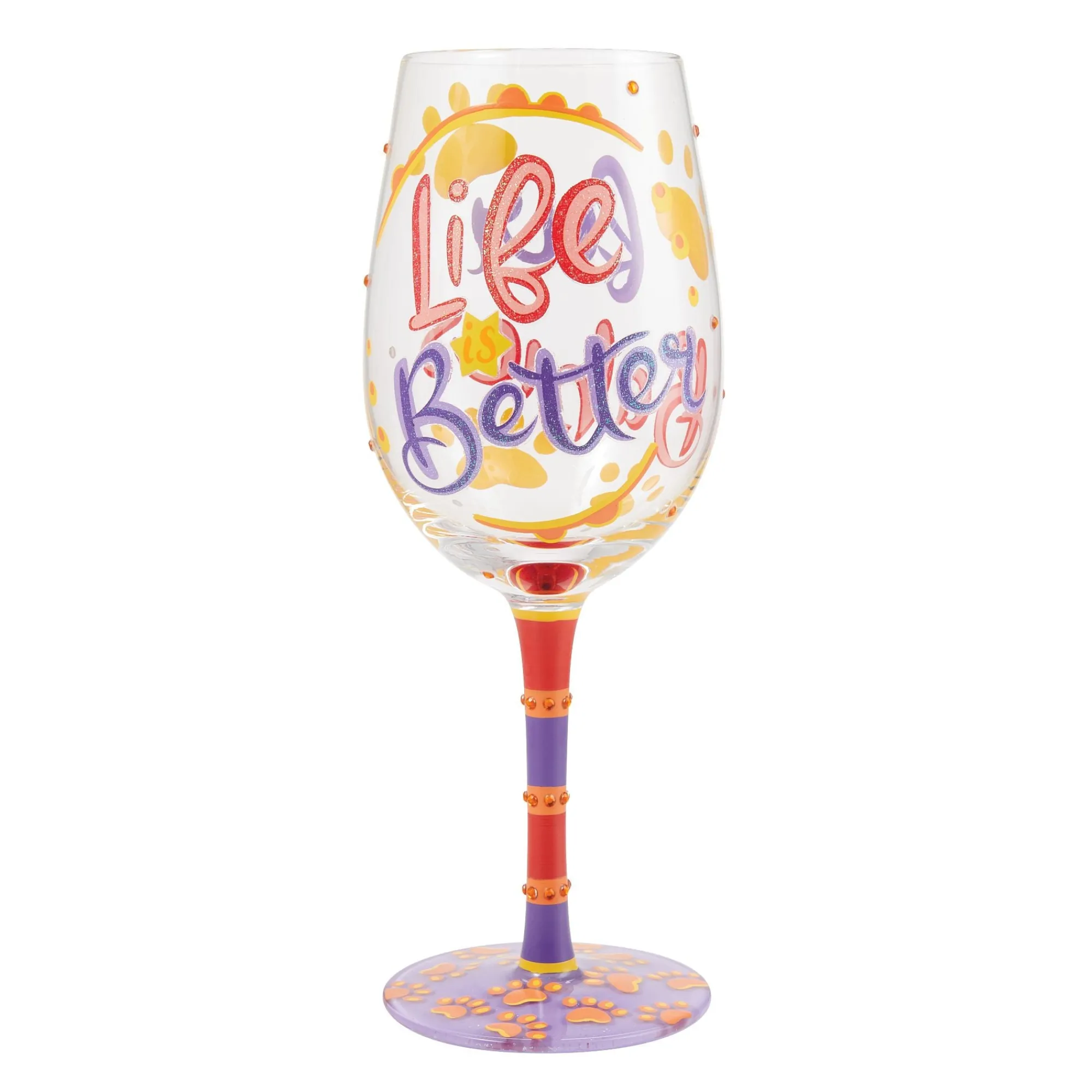 Enesco Gift Drinkware | LIfe with Fur Babies Wine