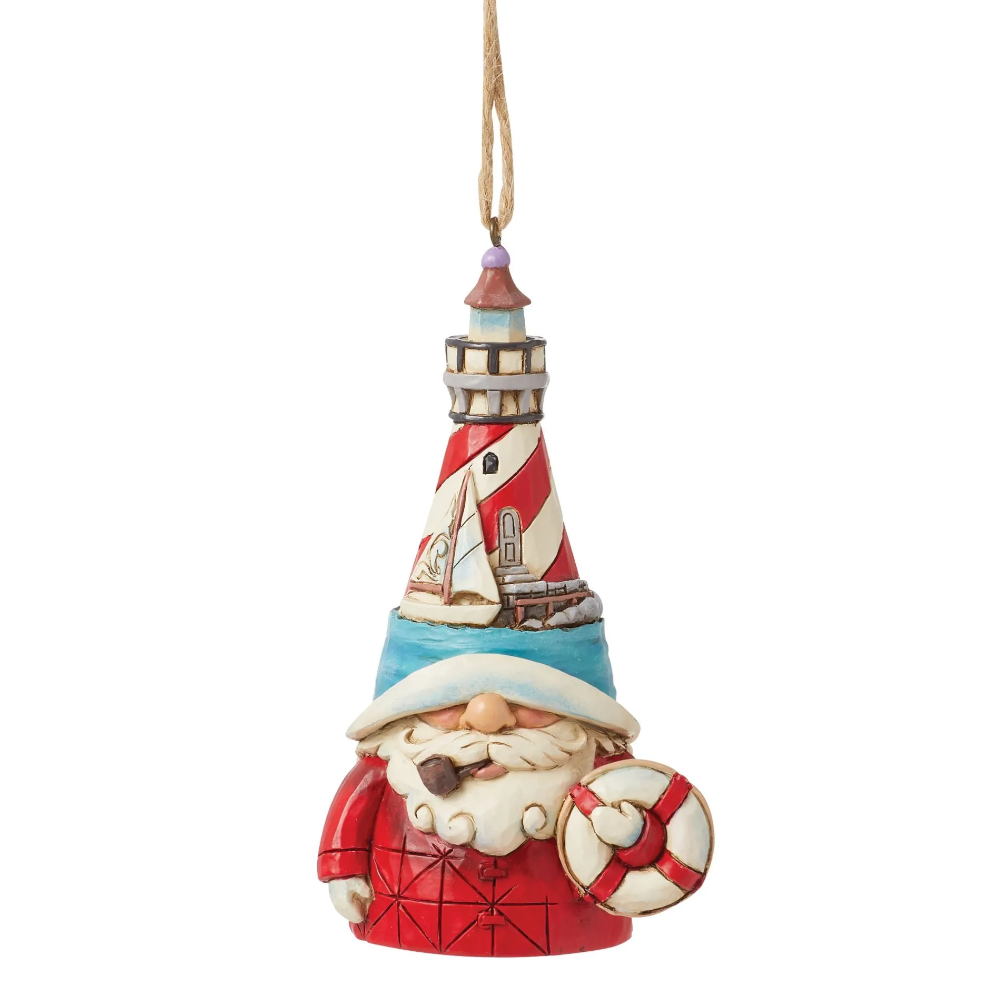 Enesco Gift Ornaments | Lighthouse Hat Gnome Ornament