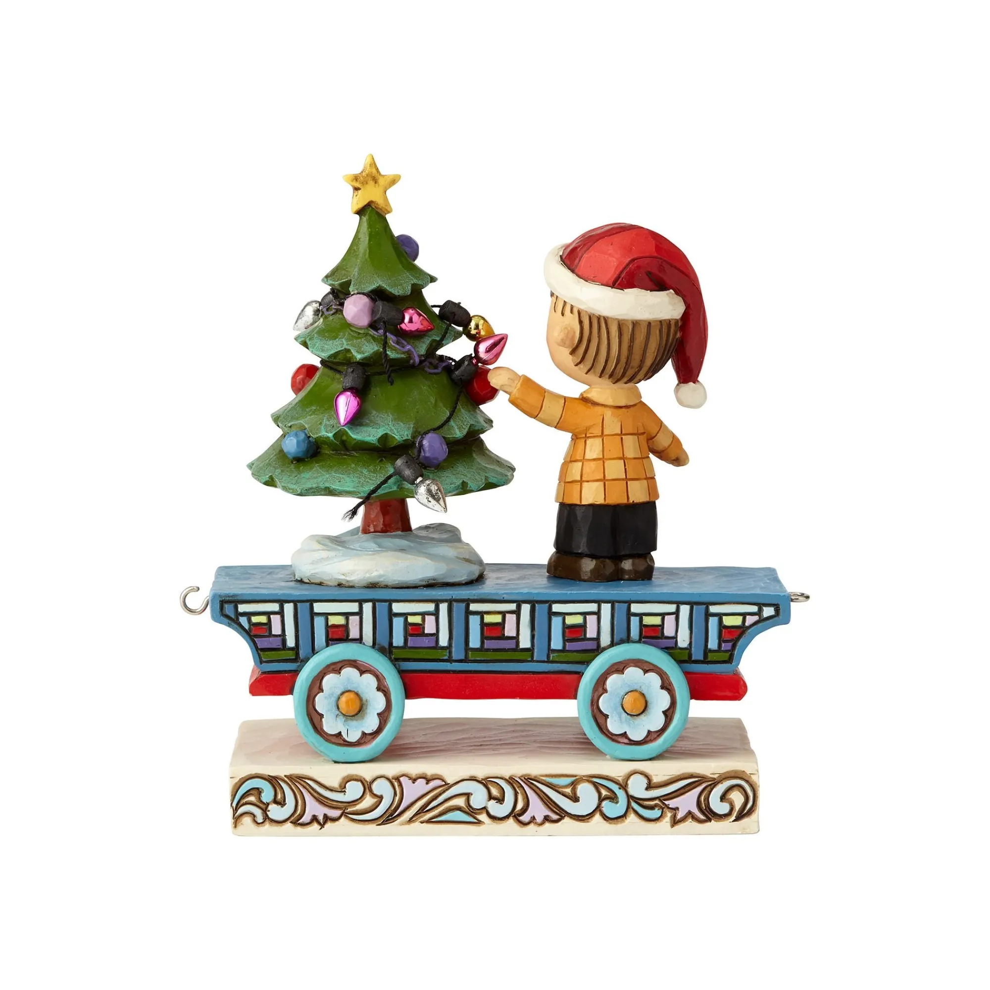 Enesco Gift Figurines | Santas | Linus Christmas Train Car