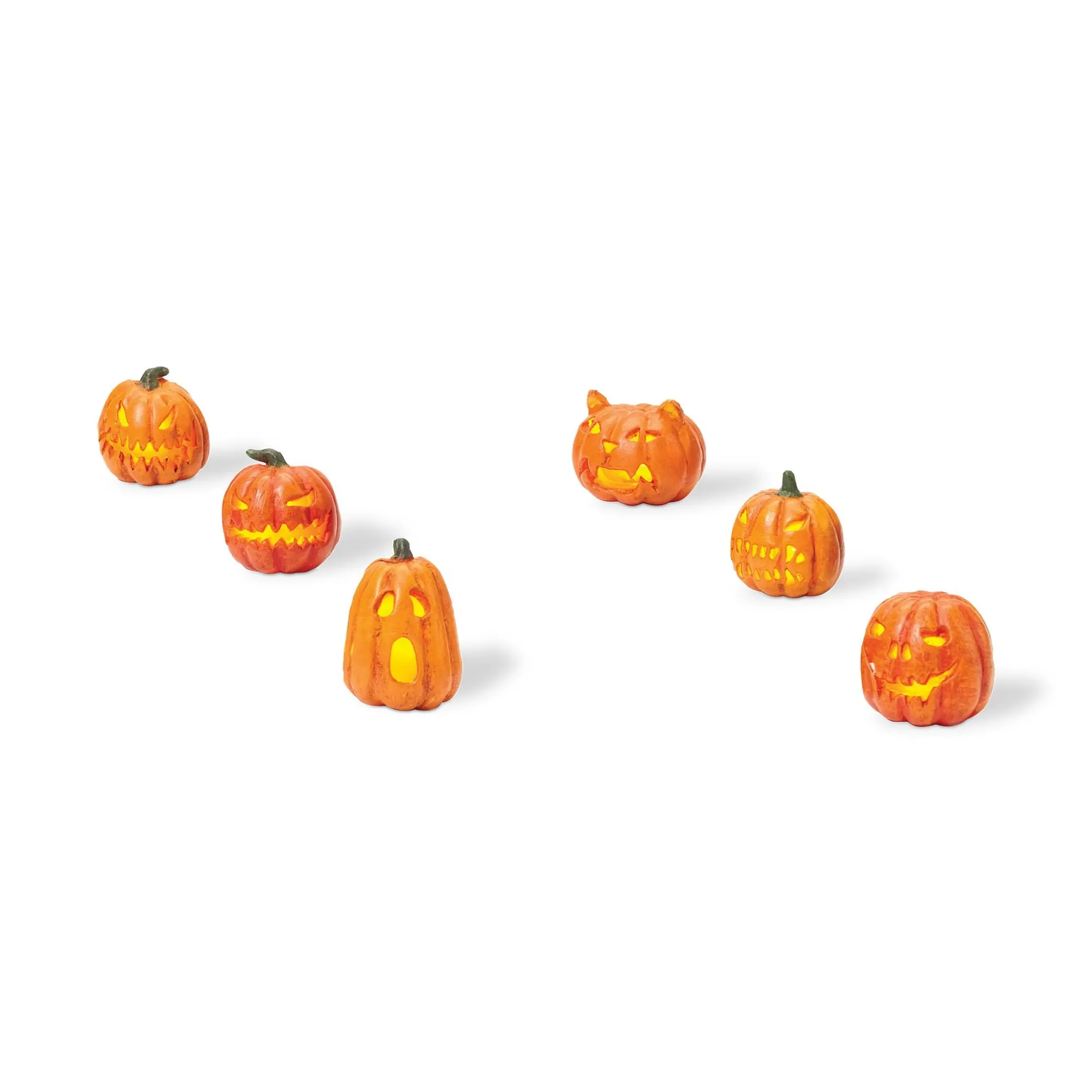 Department 56 Village Parts And Accessories | Lit Jack-O-Lanterns