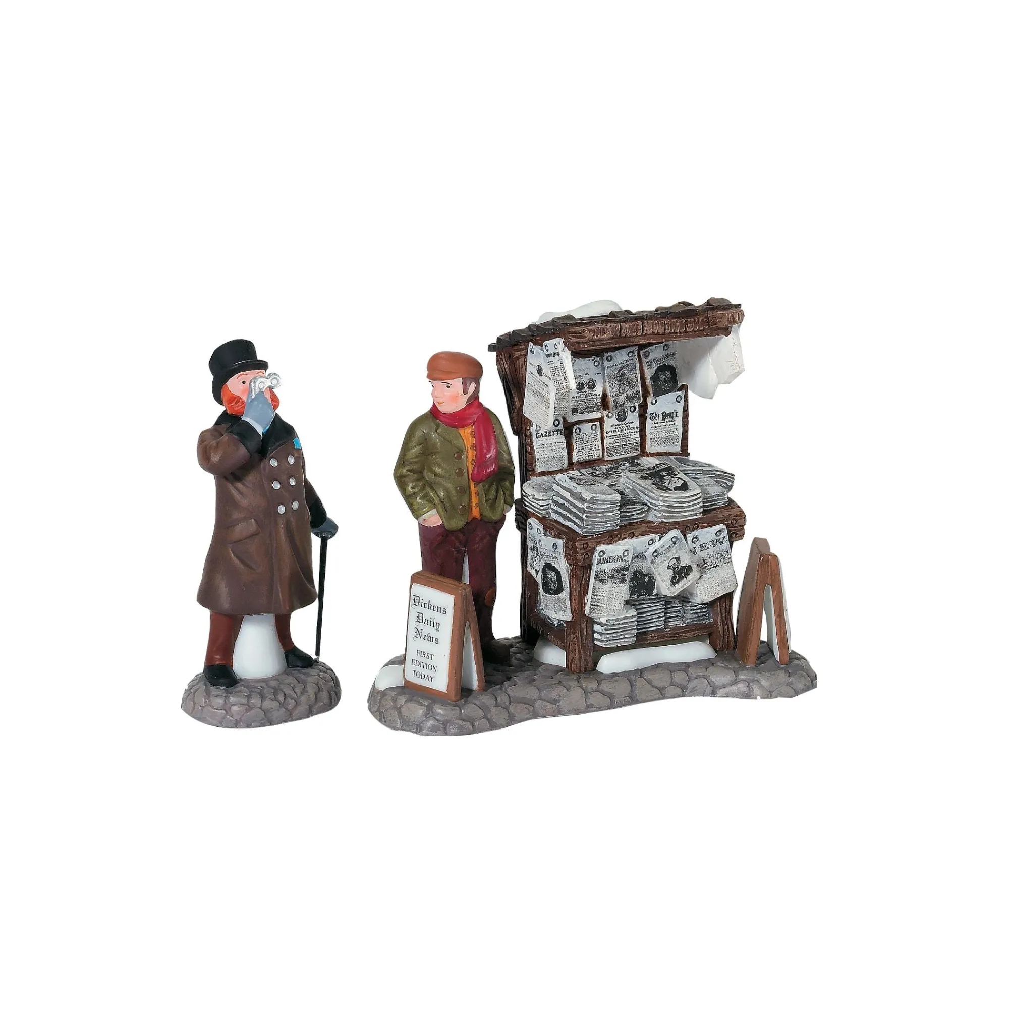 Department 56 Village Parts And Accessories | London Newspaper Stand