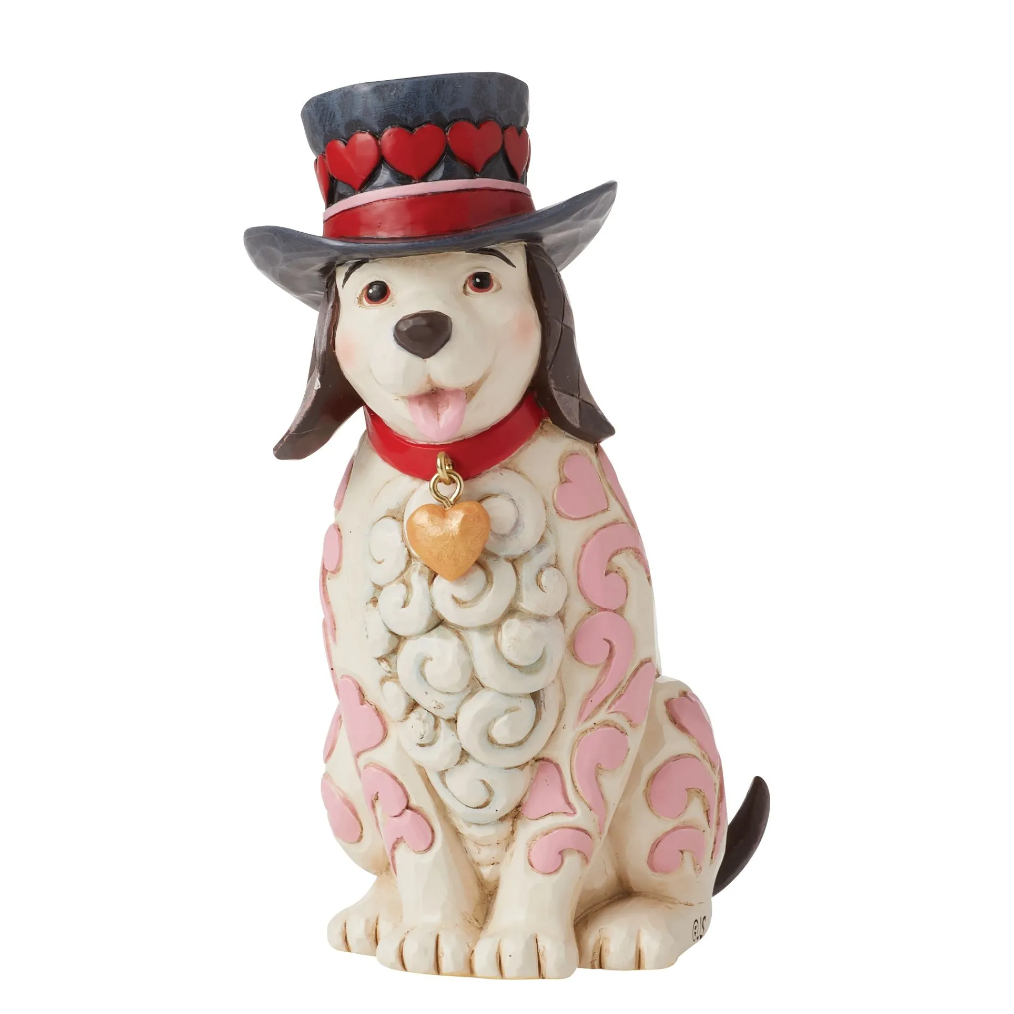 Enesco Gift Figurines | Love Themed Dog with Top Hat