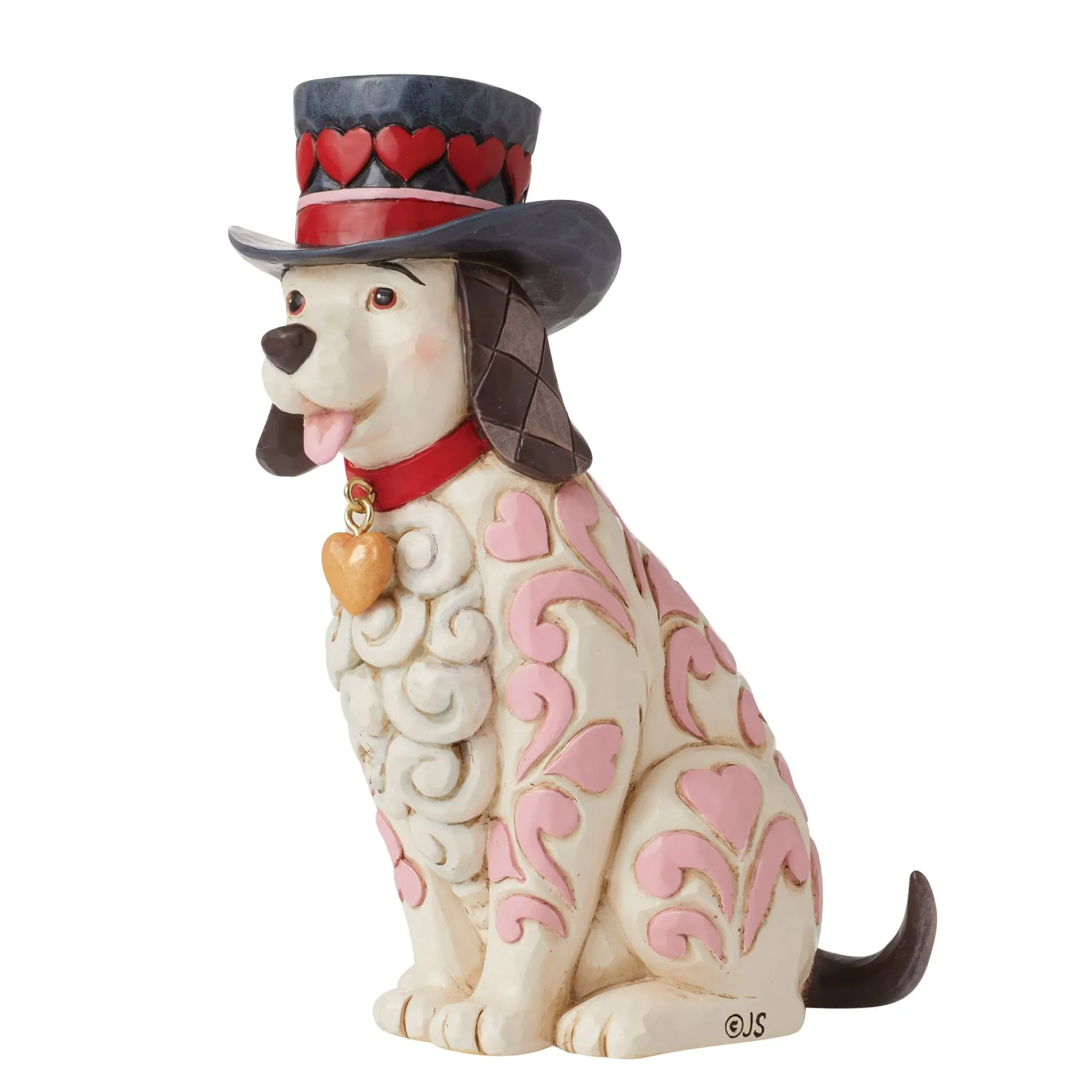 Enesco Gift Figurines | Love Themed Dog with Top Hat