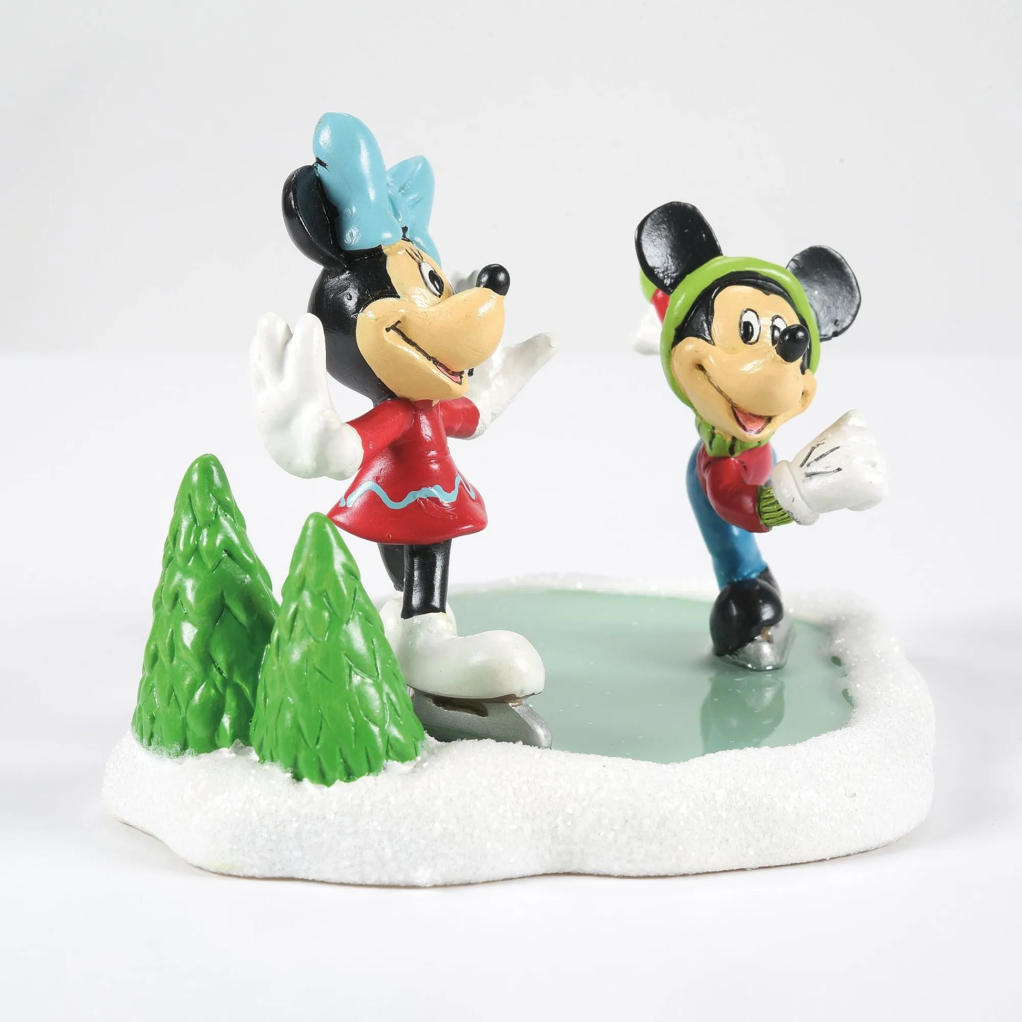 Department 56 Village Parts And Accessories | Mickey & Minnie Go Skating