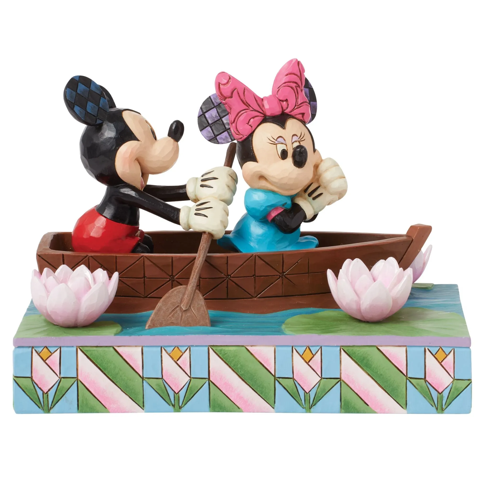 Enesco Gift Figurines | Mickey & Minnie LED Love Rowbo