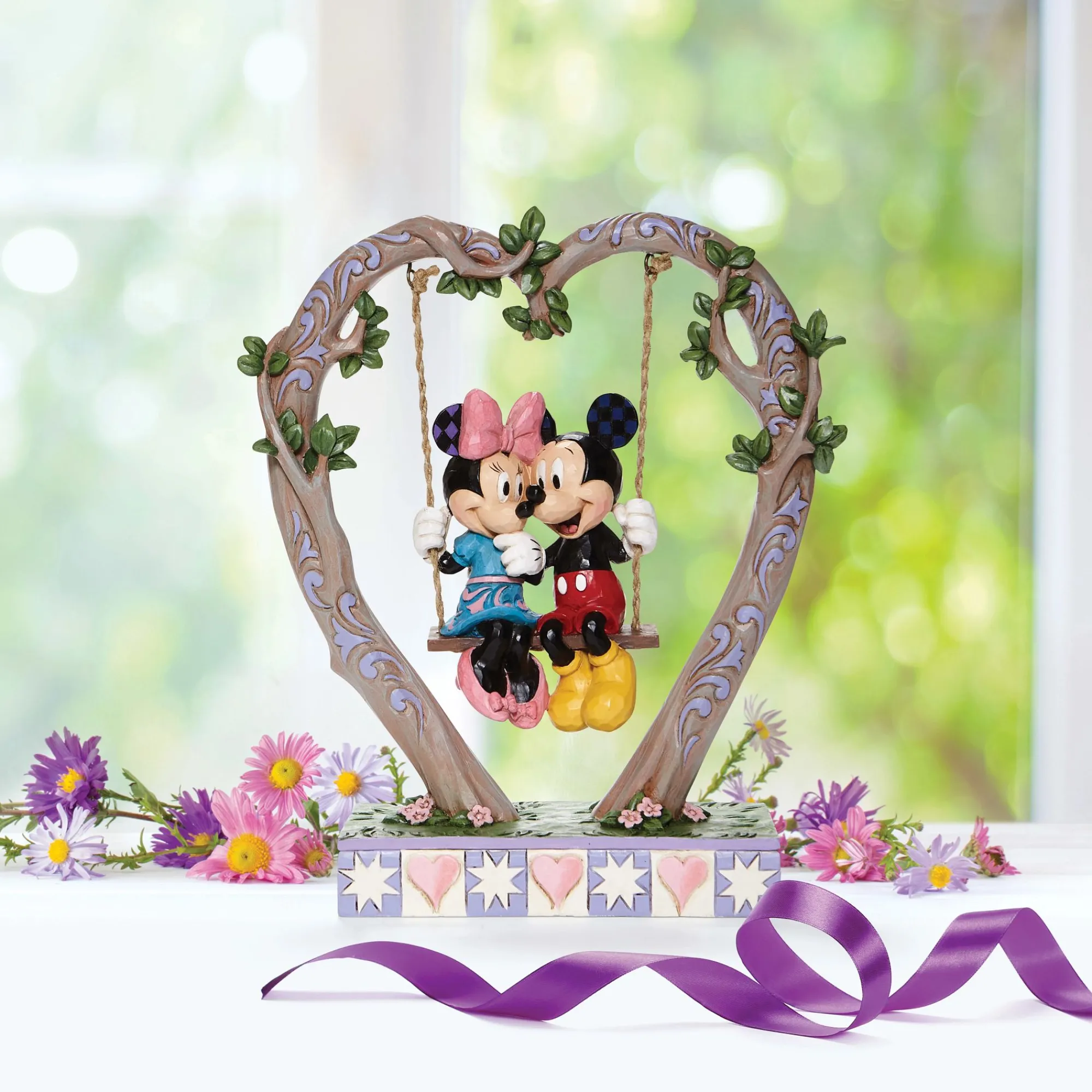 Enesco Gift Figurines | Mickey & Minnie on Swing