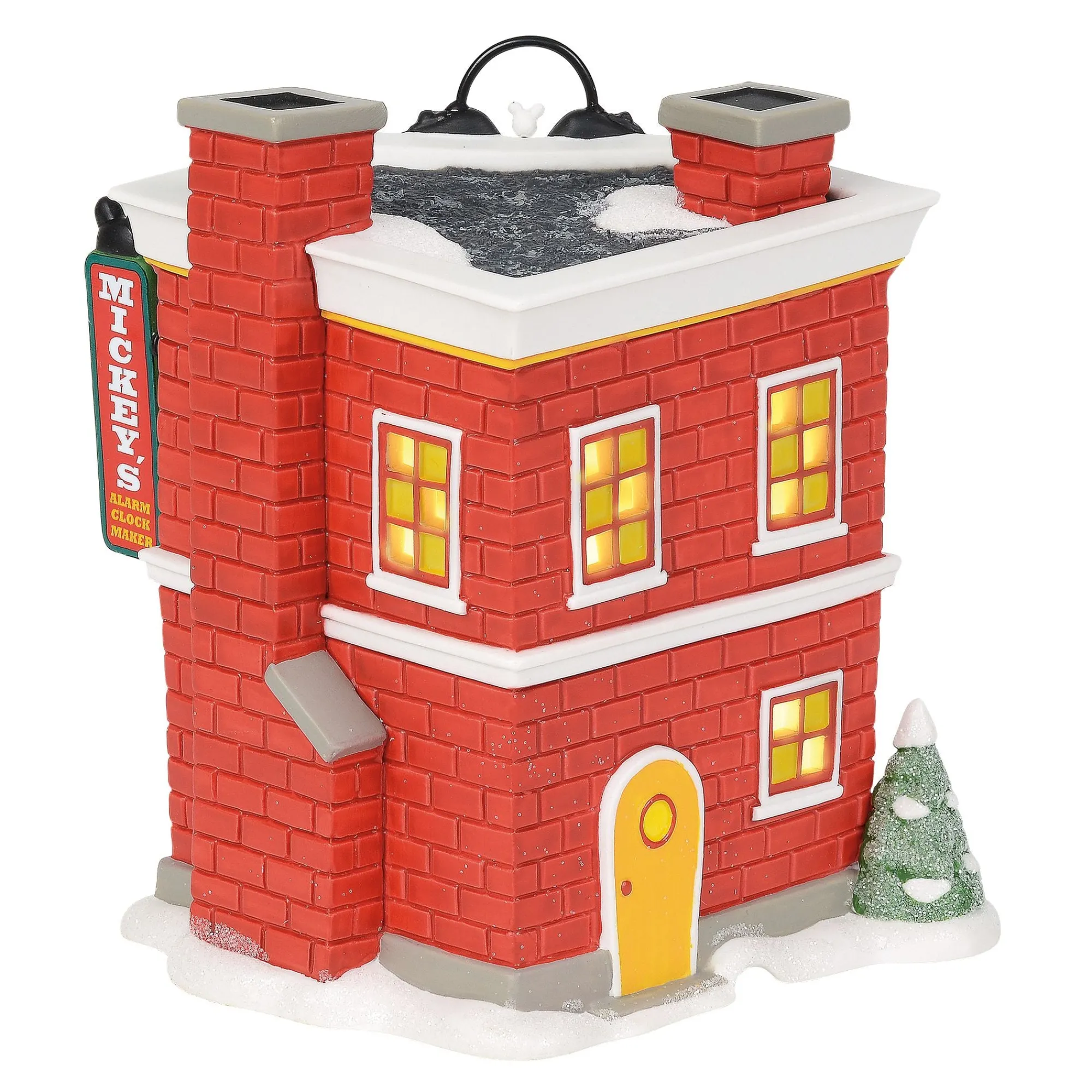 Department 56 Village Lighted Buildings | Mickey's Alarm Clock Shop