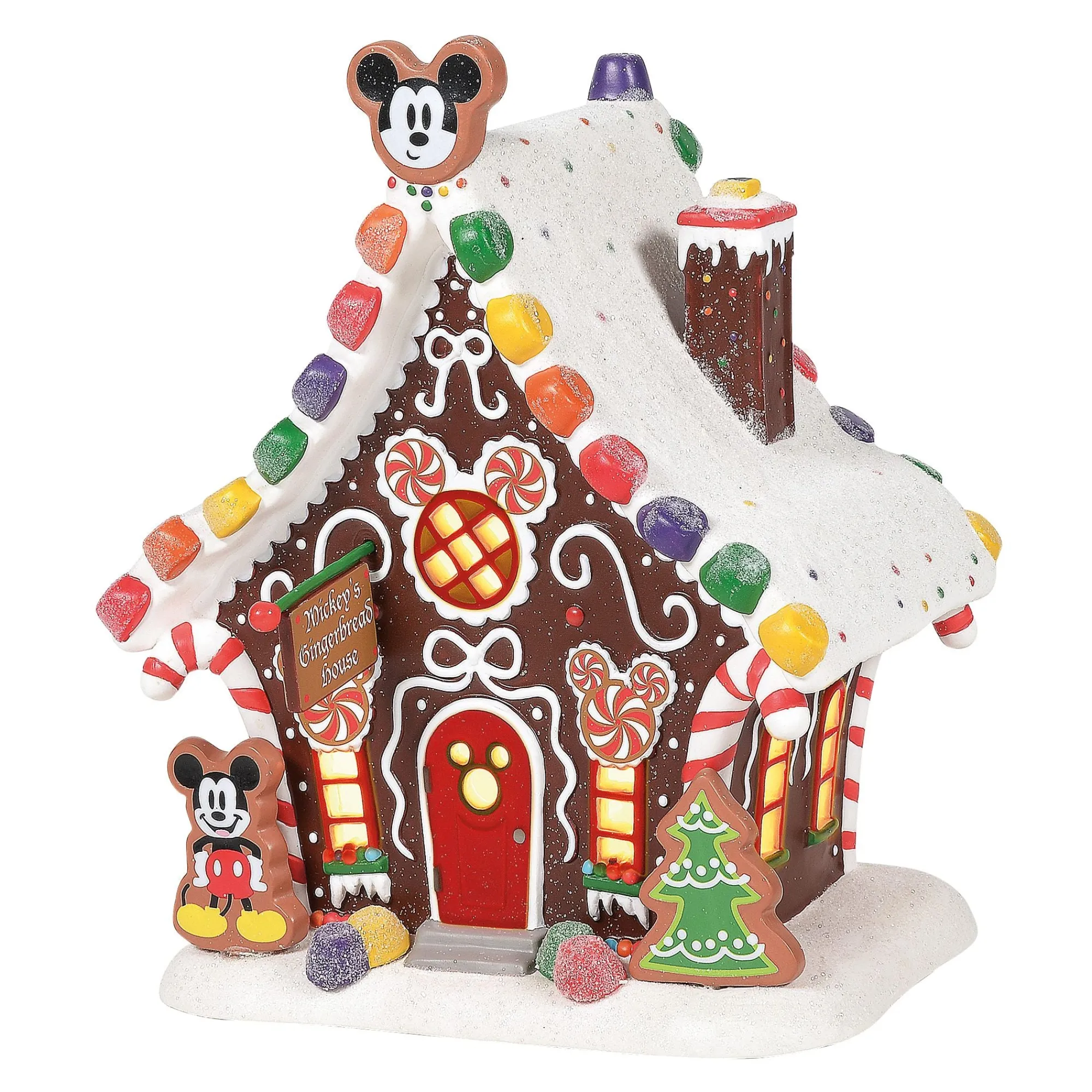 Department 56 Village Lighted Buildings | Mickey's Gingerbread House