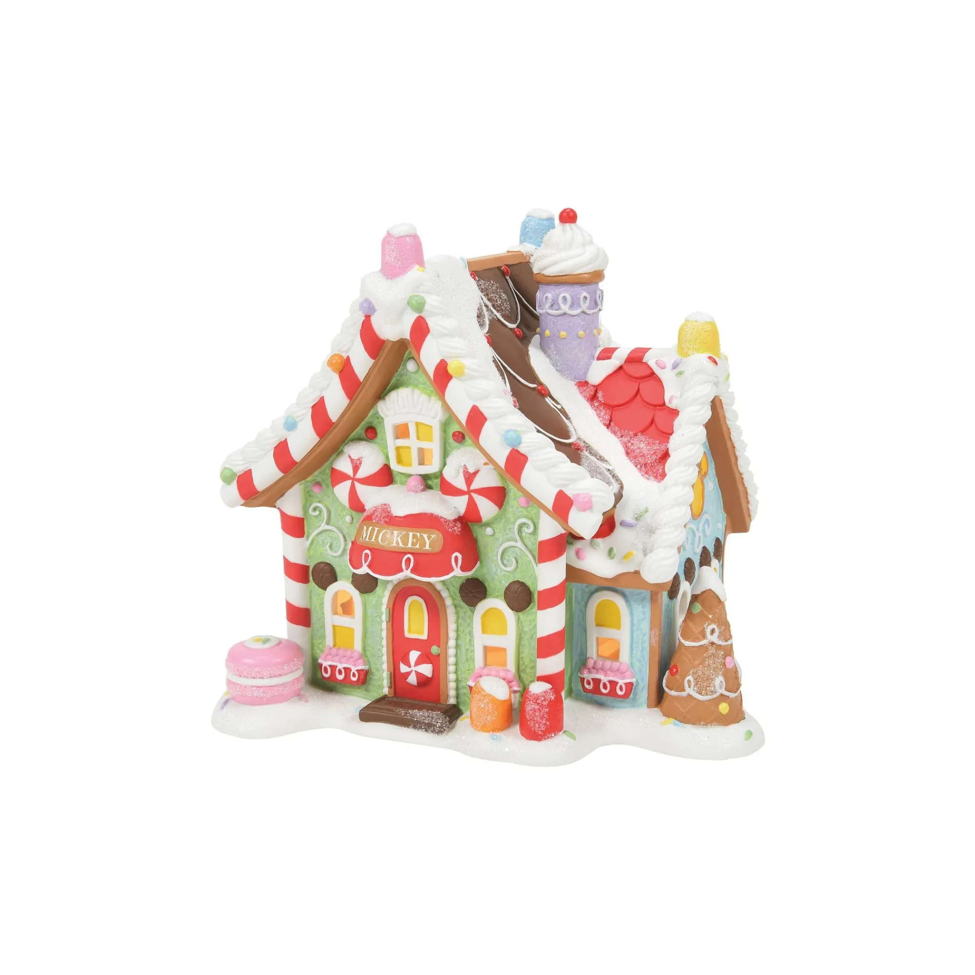 Department 56 Village Lighted Buildings | Mickey's Peppermint Villa