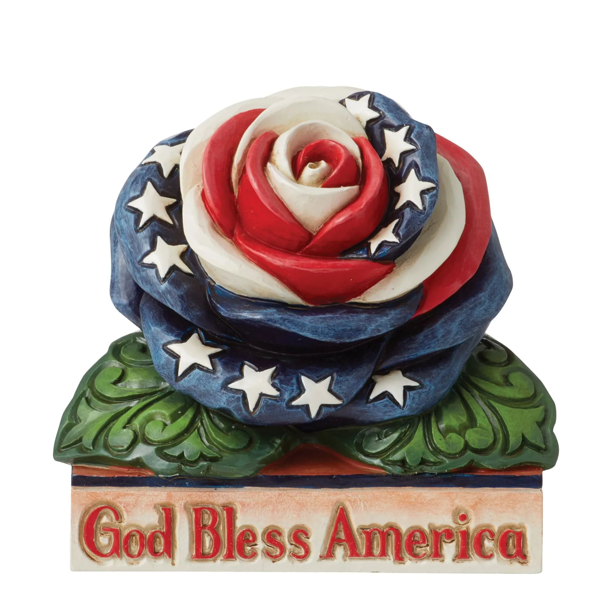 Enesco Gift Figurines | Religious | Mini Patriotic Rose