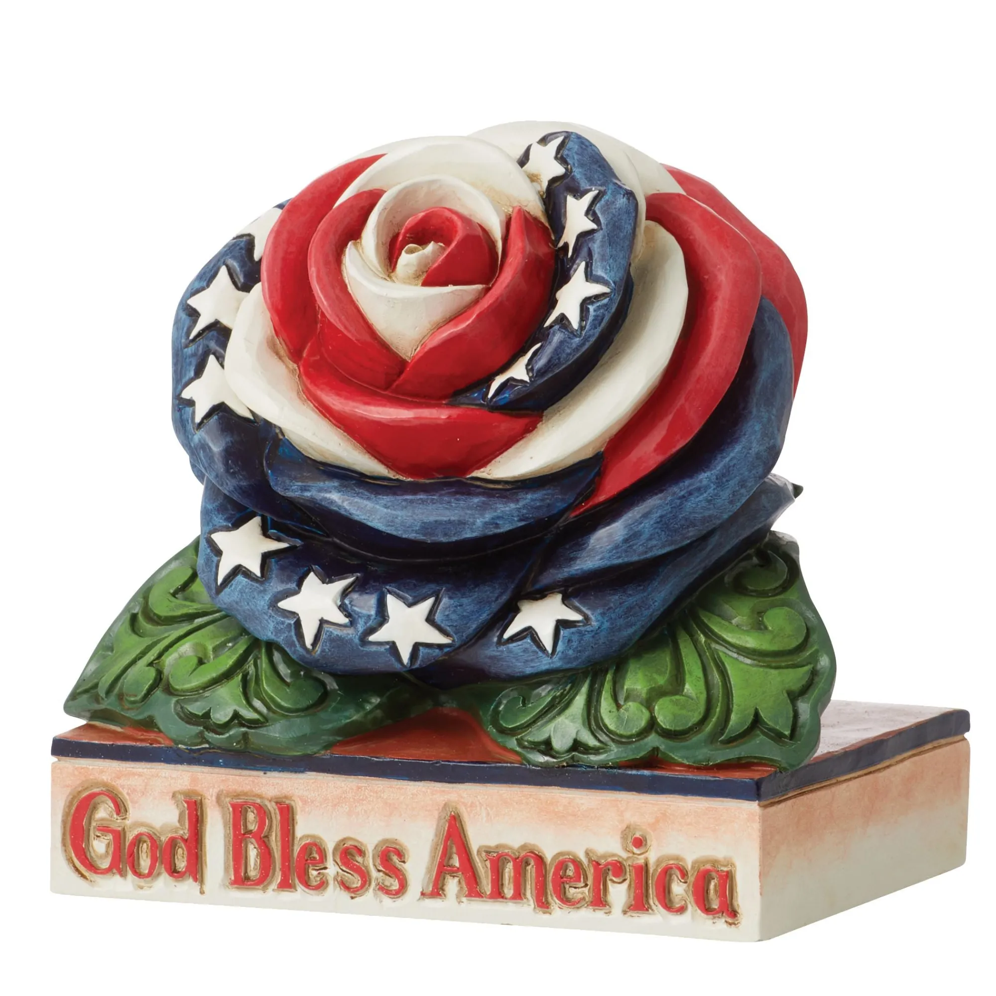 Enesco Gift Figurines | Religious | Mini Patriotic Rose