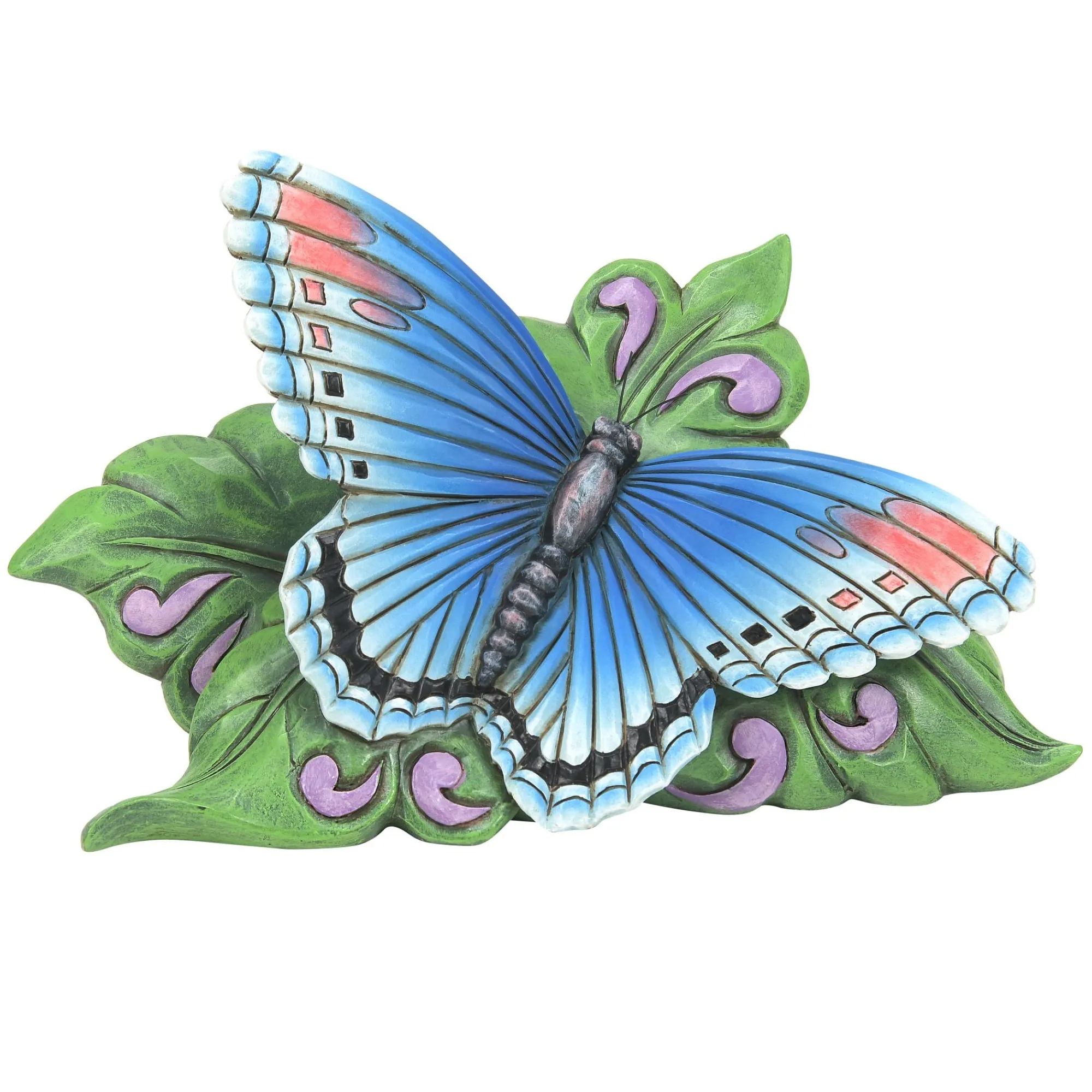 Enesco Gift Figurines | Mini Red Spot Purple Butterfly