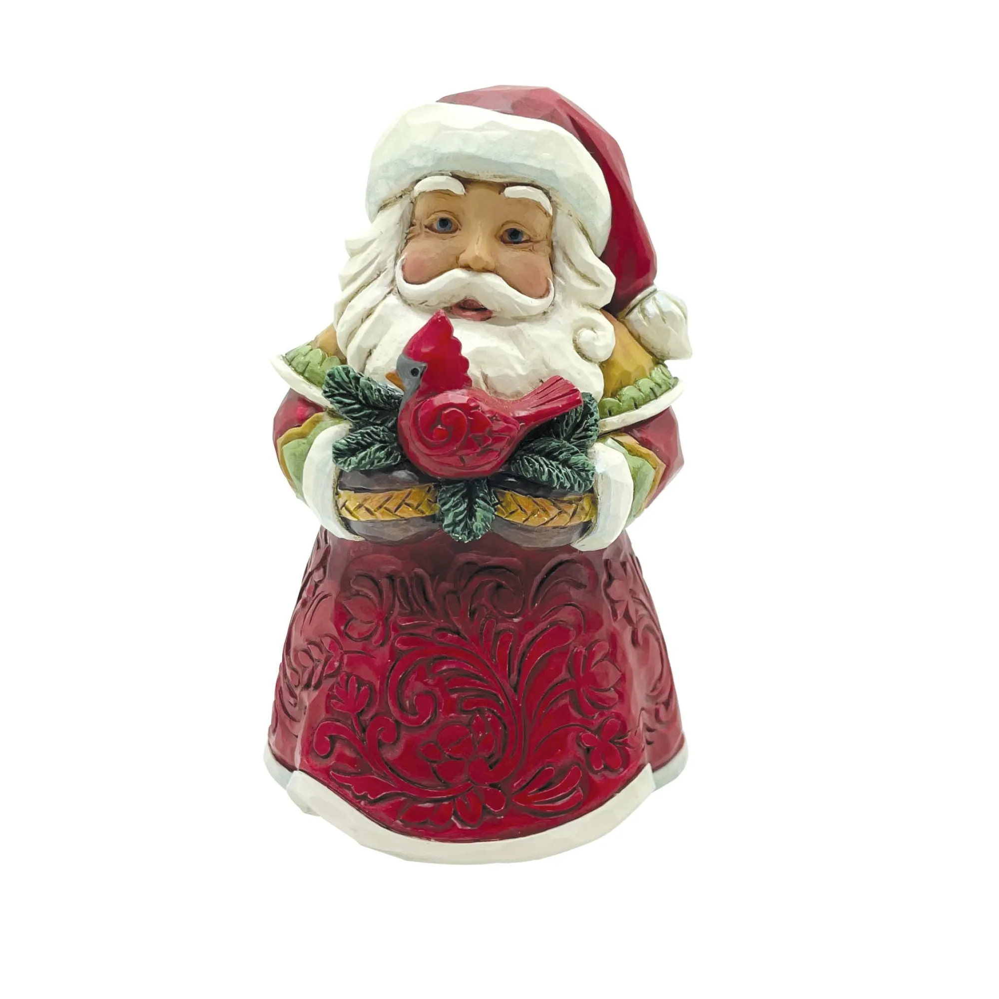 Enesco Gift Santas | Figurines | Mini Santa with Cardinal