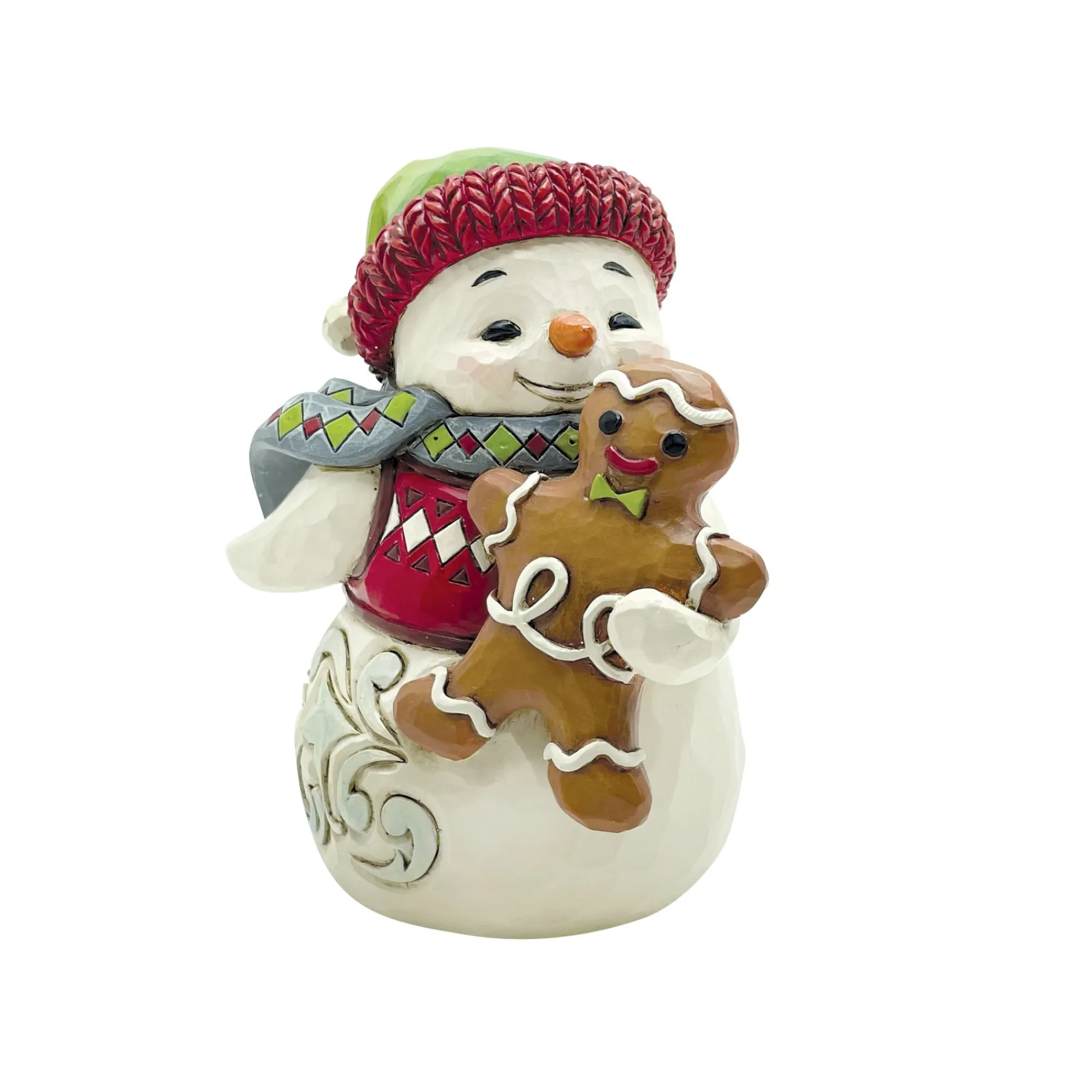 Enesco Gift Figurines | Snowman | Mini Snowman Gingerbread Fig