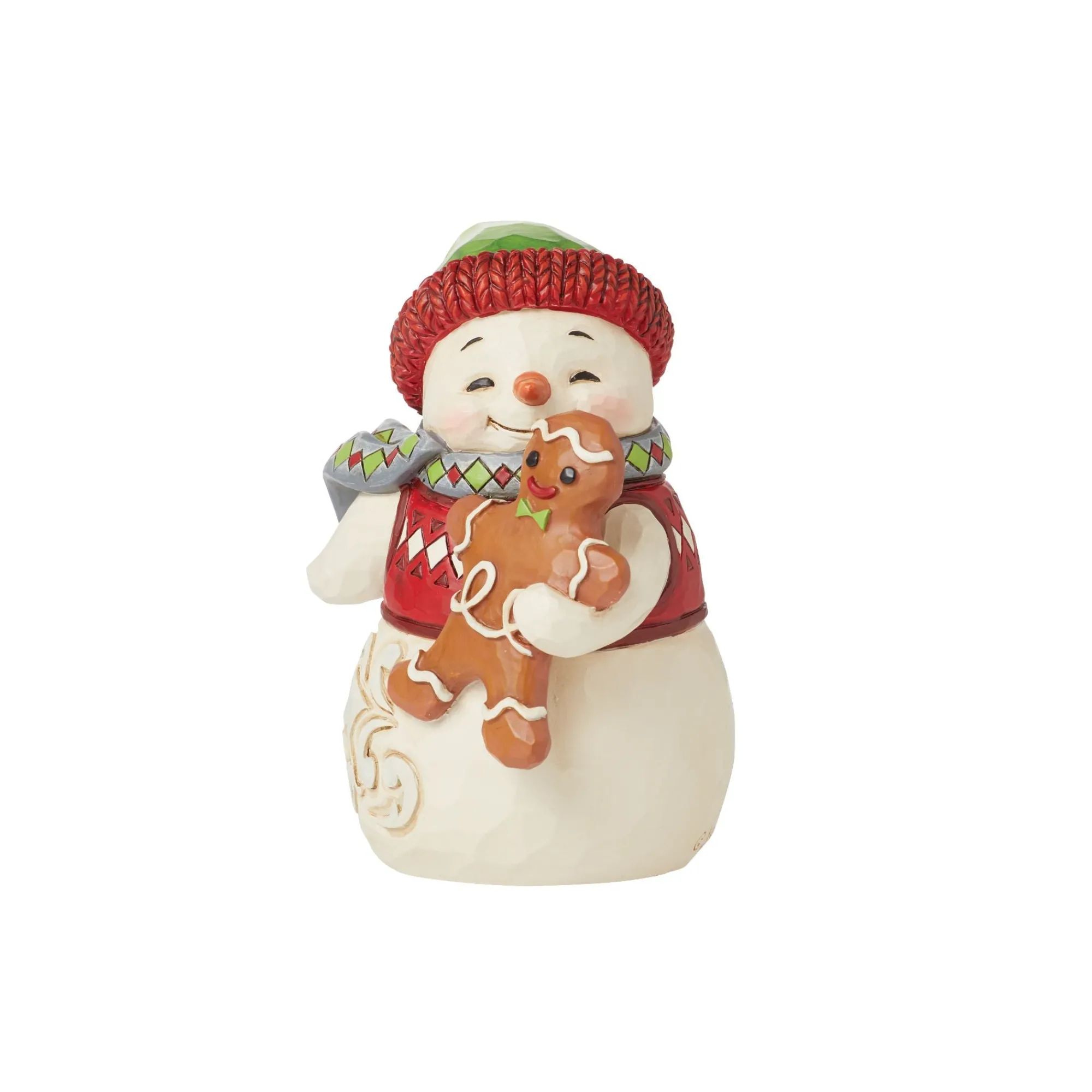 Enesco Gift Figurines | Snowman | Mini Snowman Gingerbread Fig