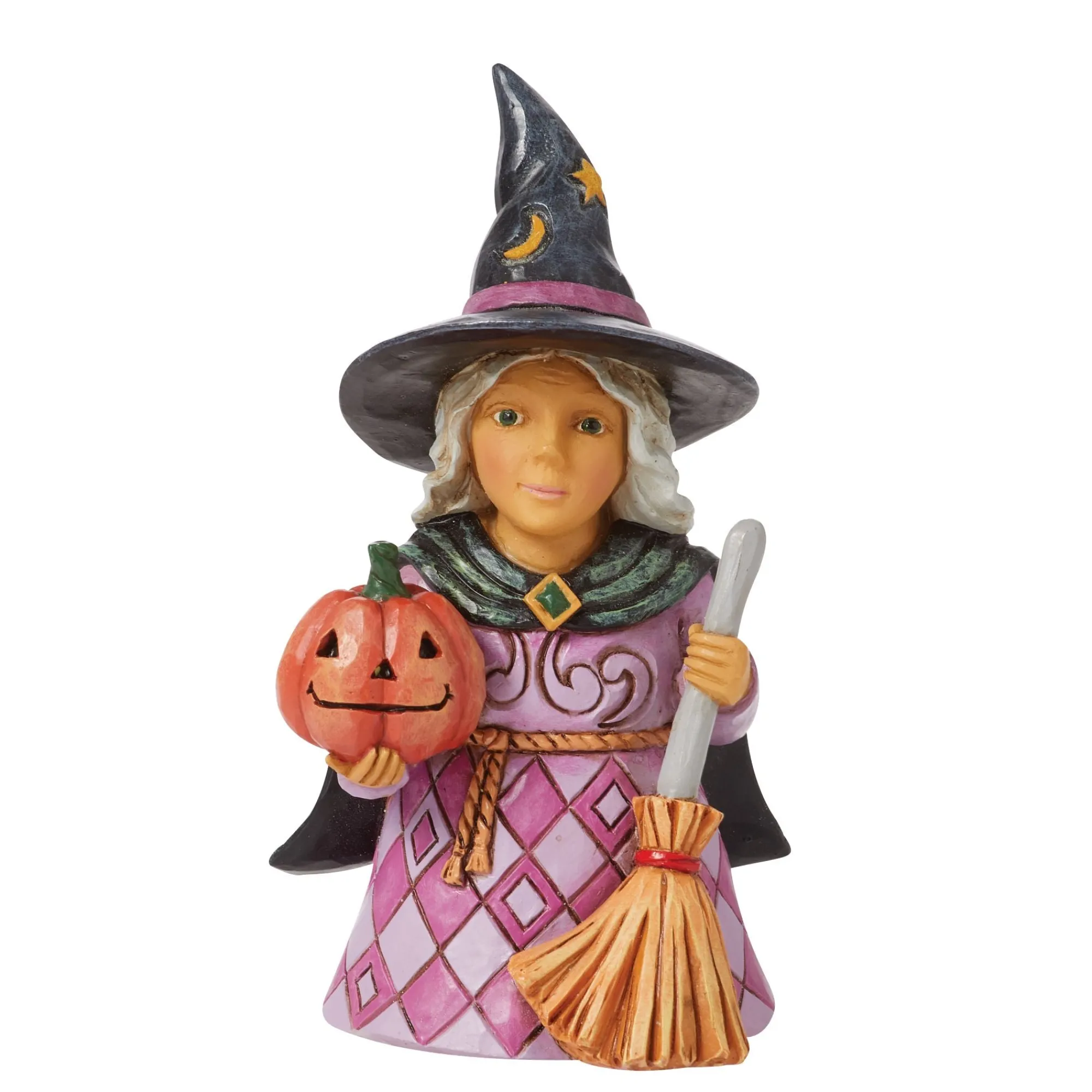 Enesco Gift Figurines | Mini Witch Holding Pumpkin