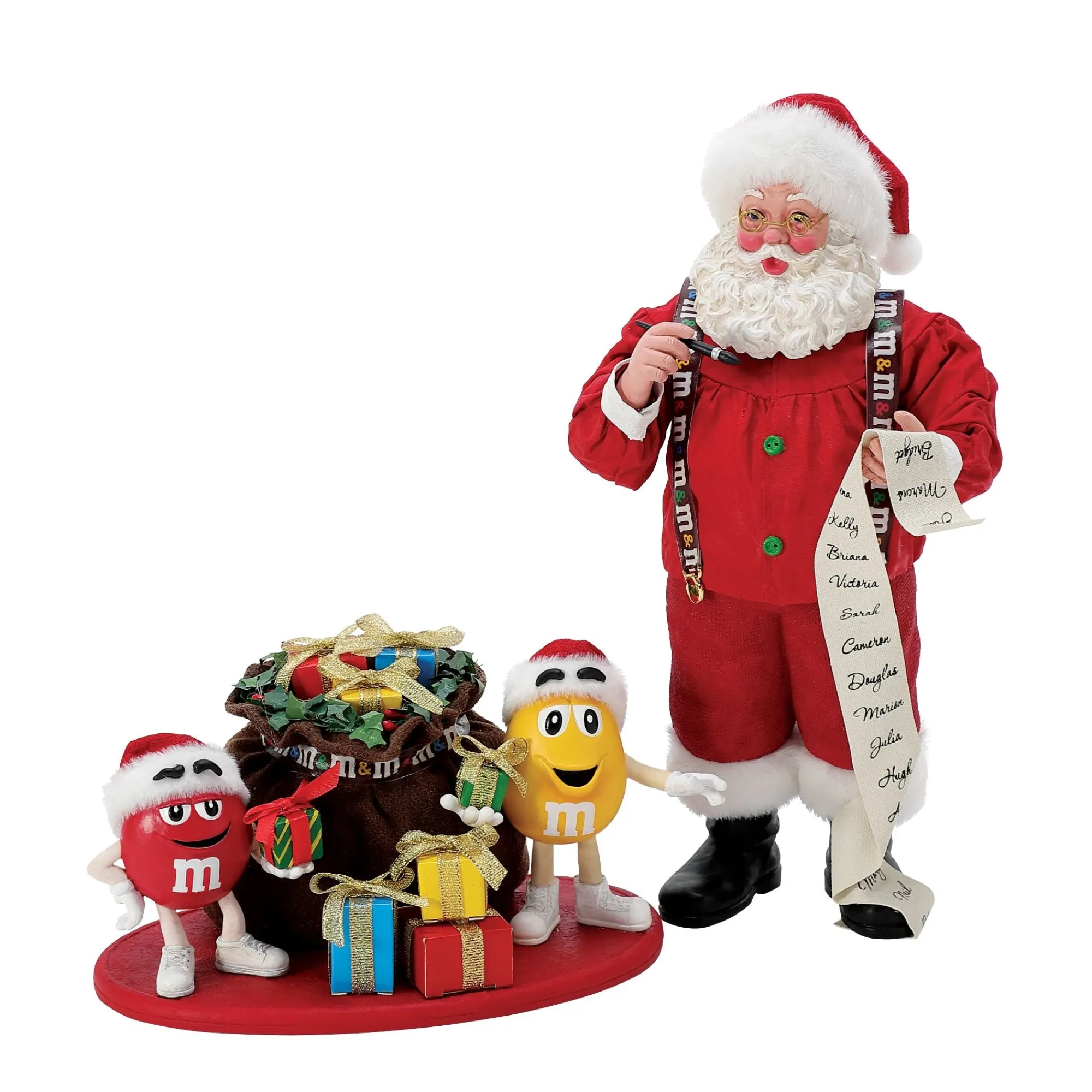 Department 56 Figurines | Santas | M&M Holiday Fun