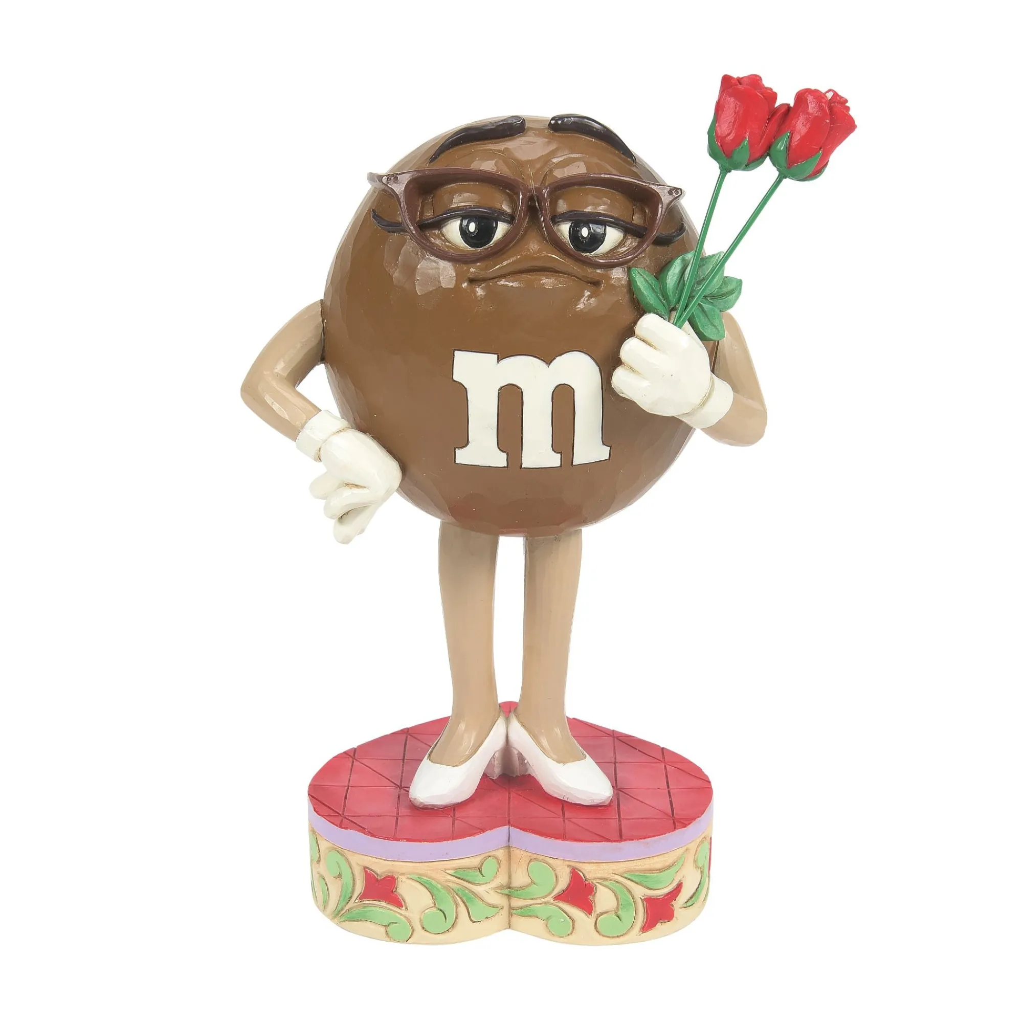 Enesco Gift Figurines | M&M'S Brown Charact Hldng Flwr