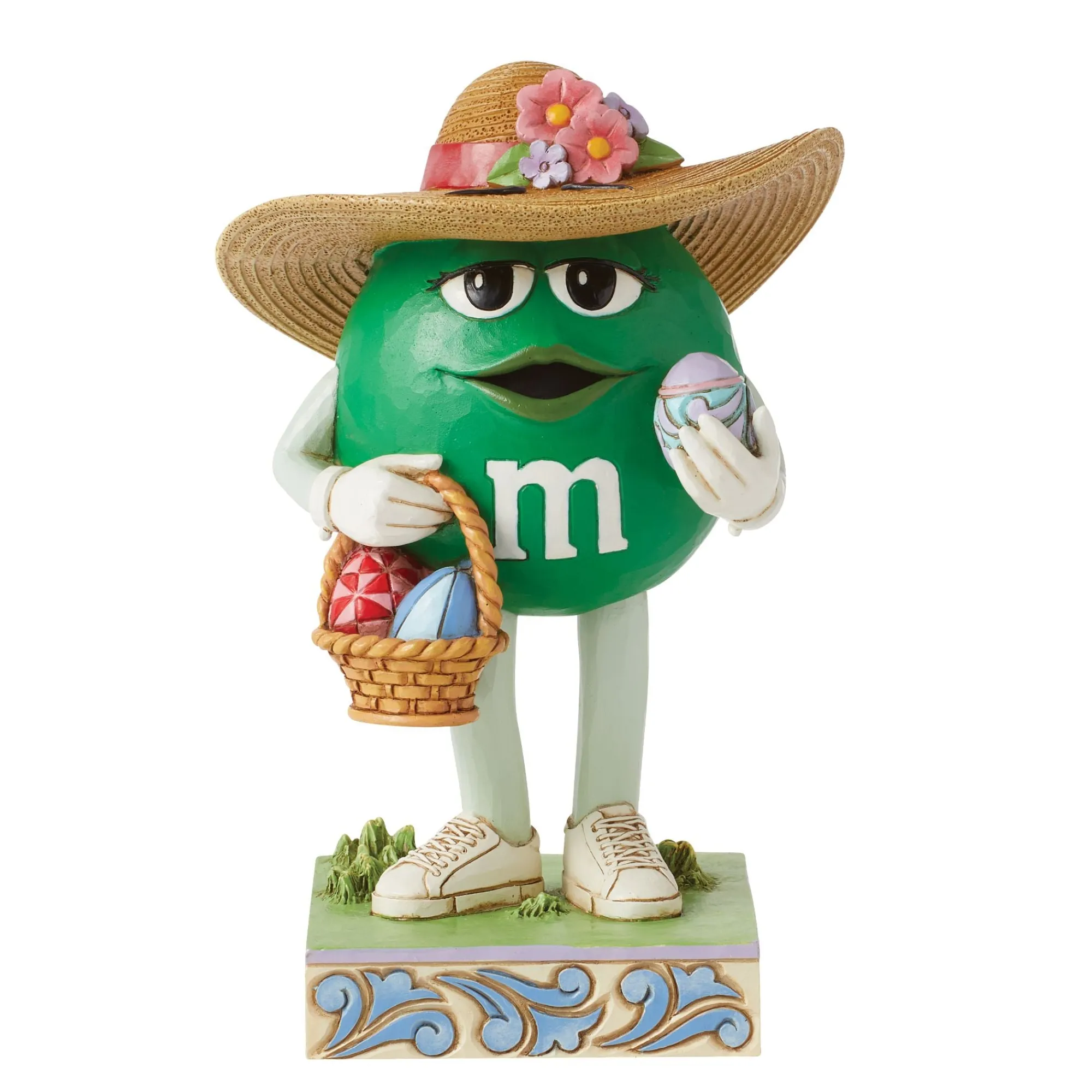 Enesco Gift Figurines | M&M'S Green Character w/Basket